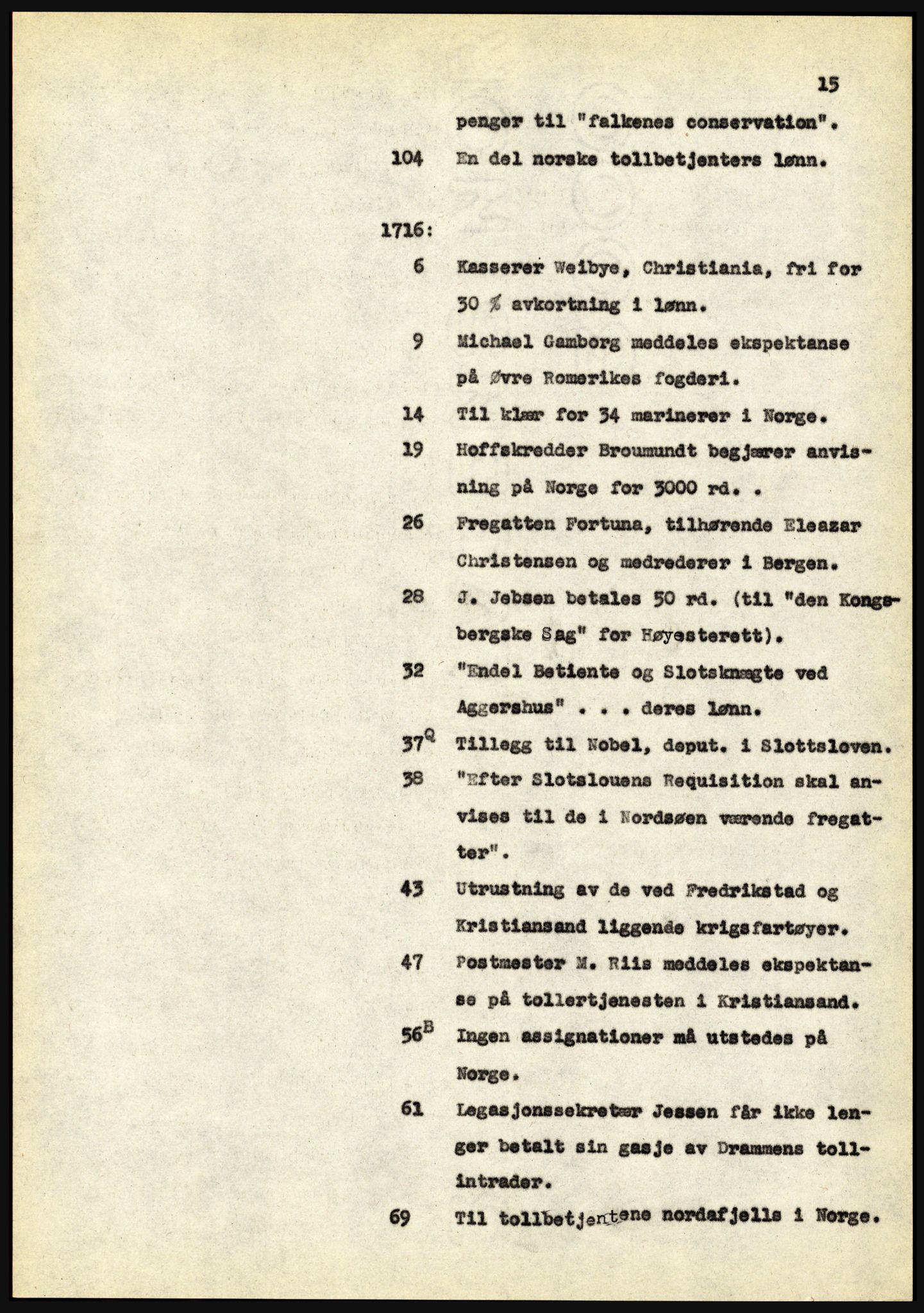 Riksarkivet, Seksjon for eldre arkiv og spesialsamlinger, AV/RA-EA-6797/H/Ha, 1953, s. 15