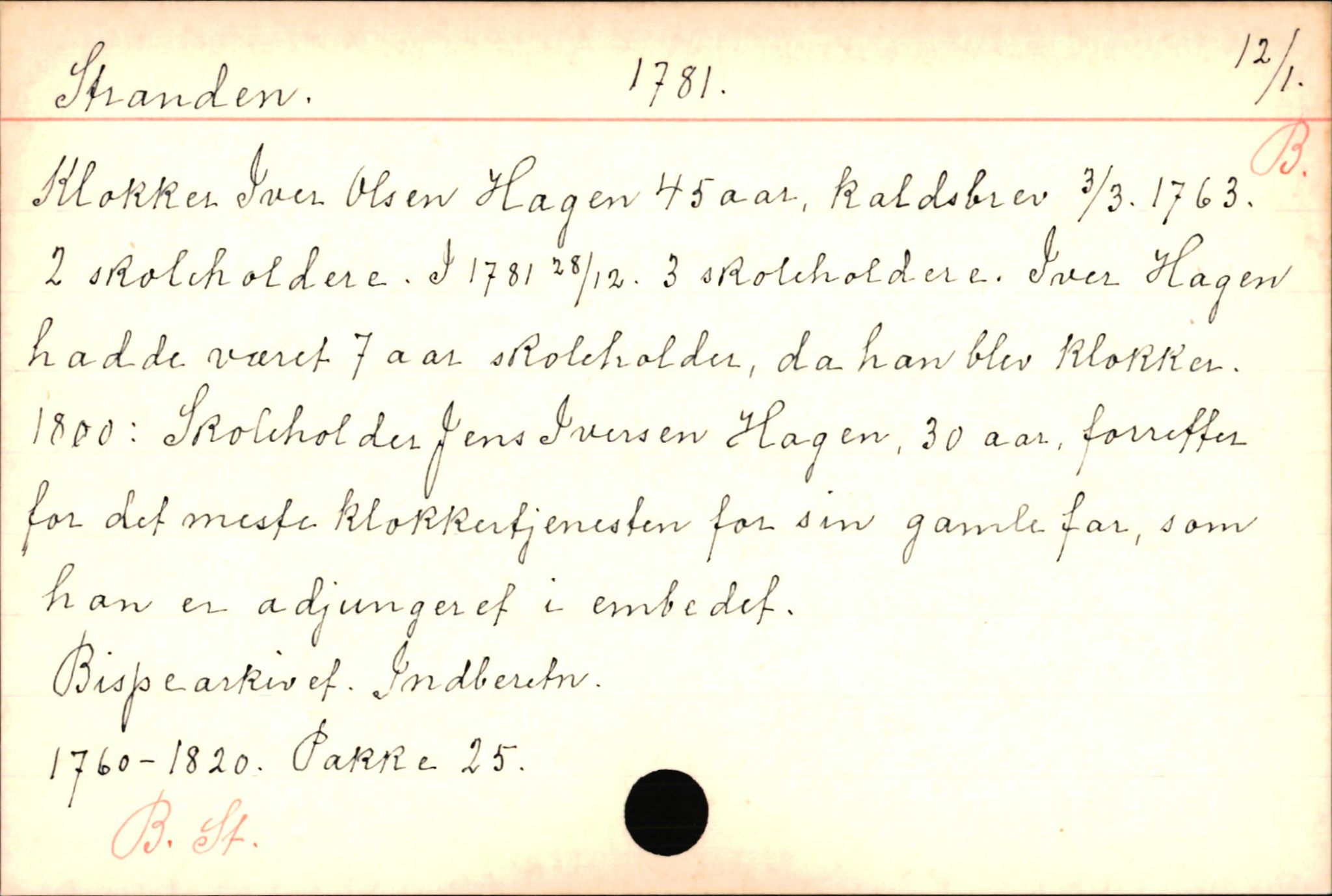 Haugen, Johannes - lærer, AV/SAB-SAB/PA-0036/01/L0001: Om klokkere og lærere, 1521-1904, s. 10991