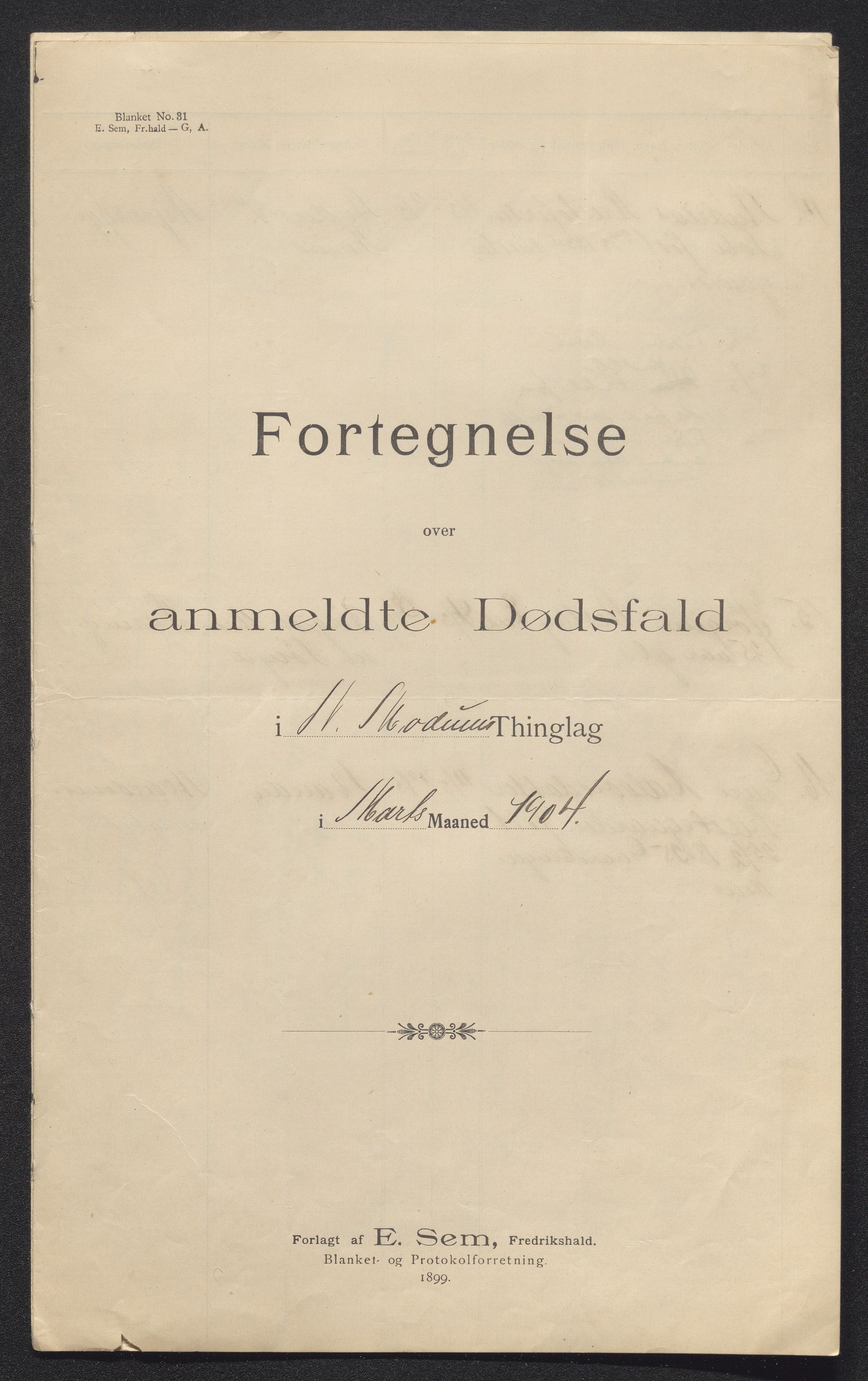 Eiker, Modum og Sigdal sorenskriveri, AV/SAKO-A-123/H/Ha/Hab/L0030: Dødsfallsmeldinger, 1903-1905, s. 656