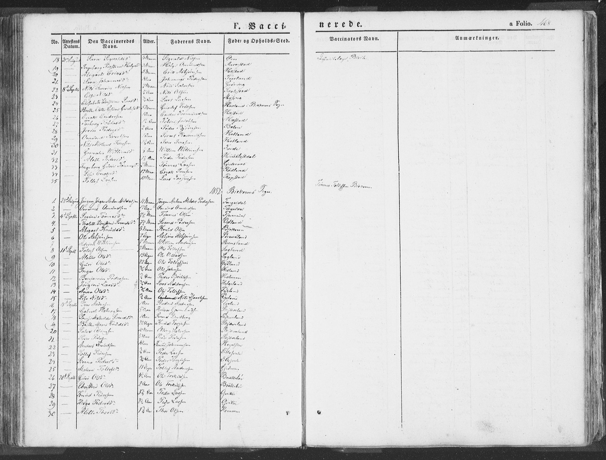 Helleland sokneprestkontor, AV/SAST-A-101810: Ministerialbok nr. A 6.2, 1834-1863, s. 468