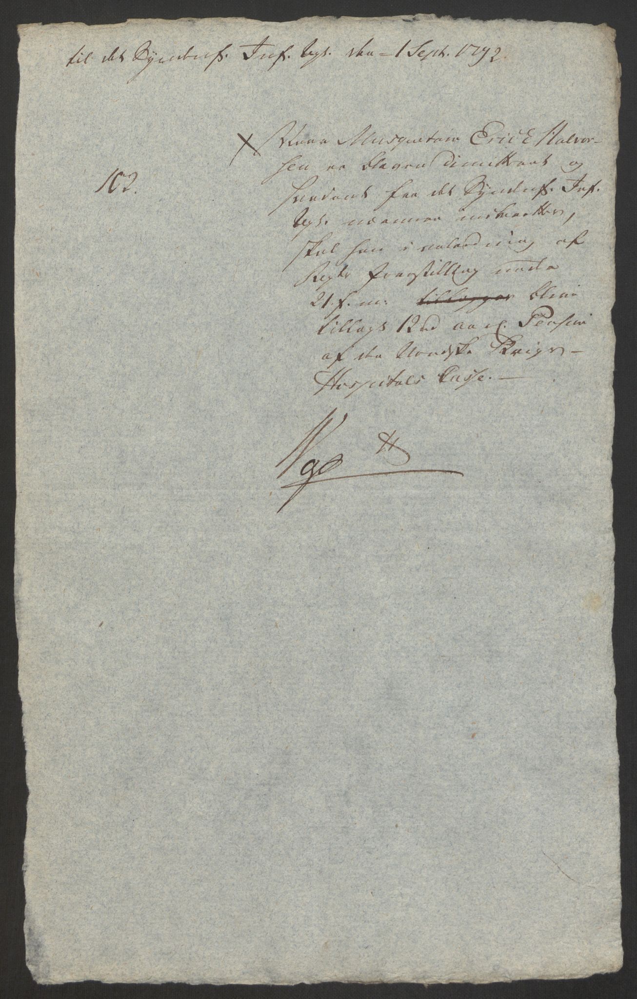 Forsvaret, Den norske kvesthuskasse/krigshospitalkasse, AV/RA-RAFA-1887/F/Fa/L0008: Konsepter, 1790-1793, s. 917