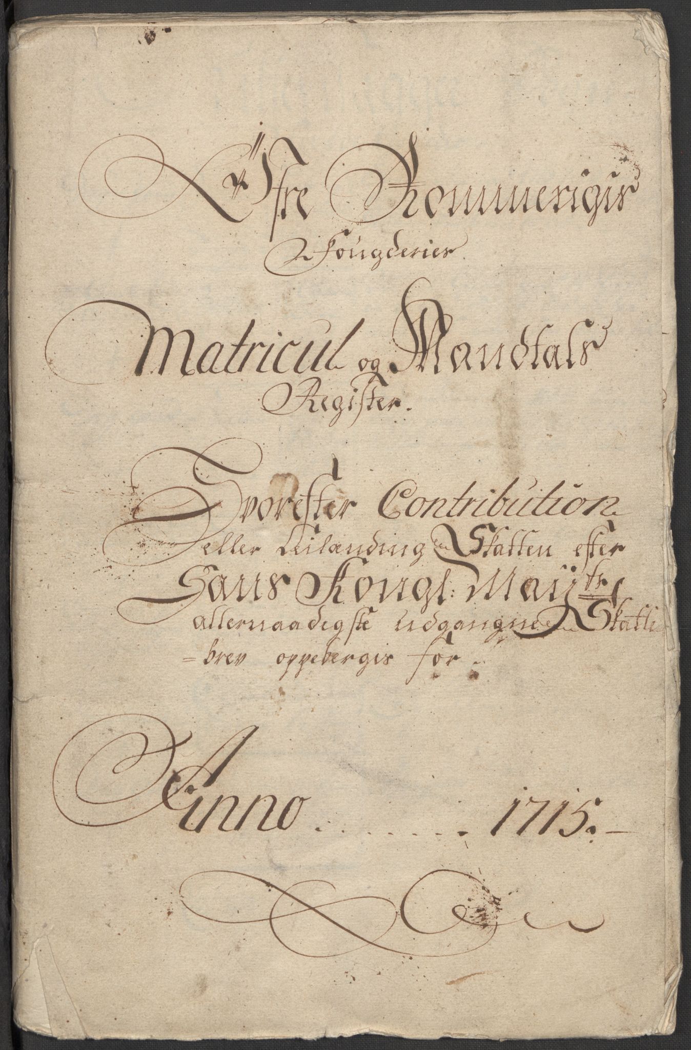 Rentekammeret inntil 1814, Reviderte regnskaper, Fogderegnskap, RA/EA-4092/R12/L0724: Fogderegnskap Øvre Romerike, 1715, s. 23