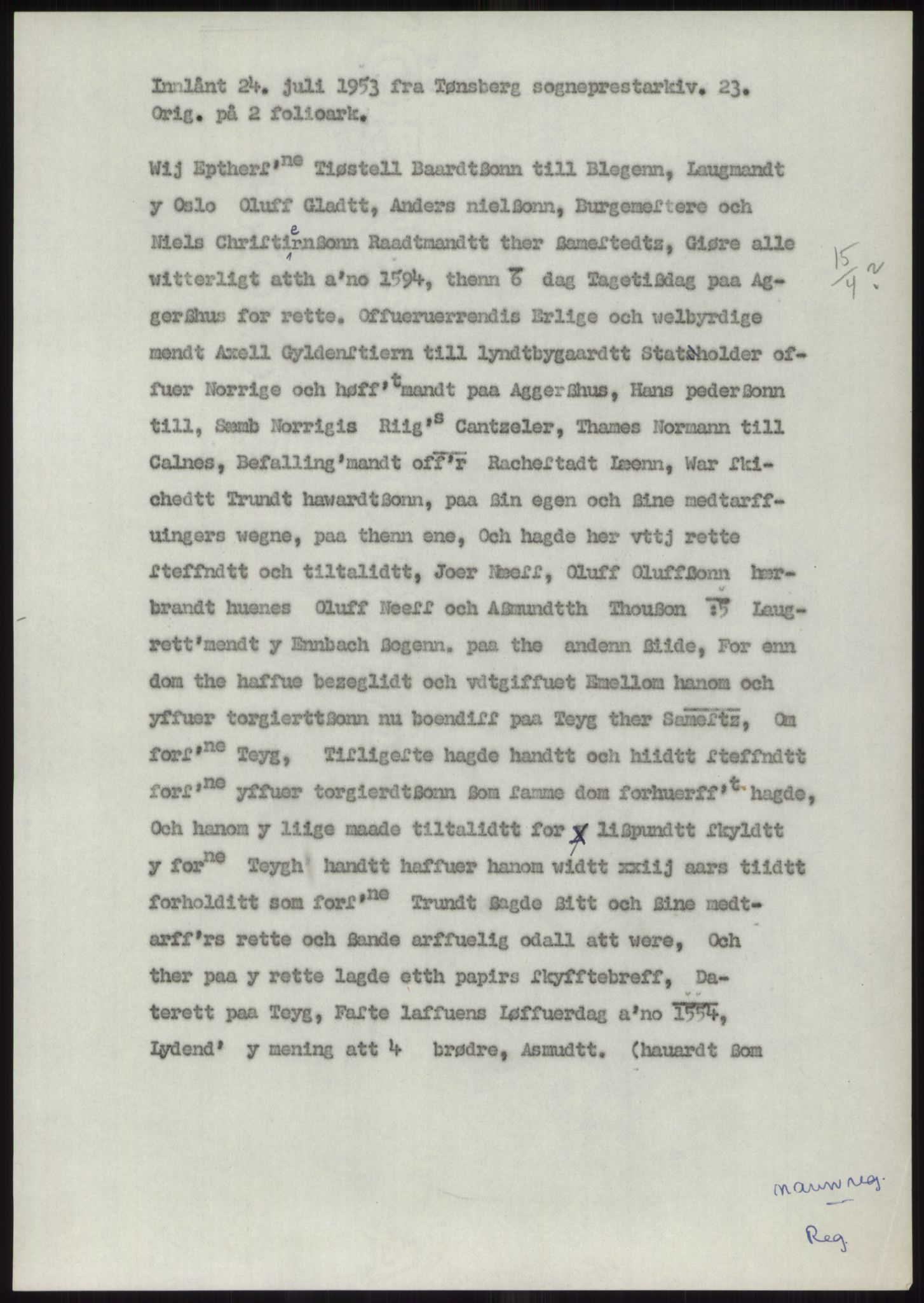 Samlinger til kildeutgivelse, Diplomavskriftsamlingen, RA/EA-4053/H/Ha, s. 1037