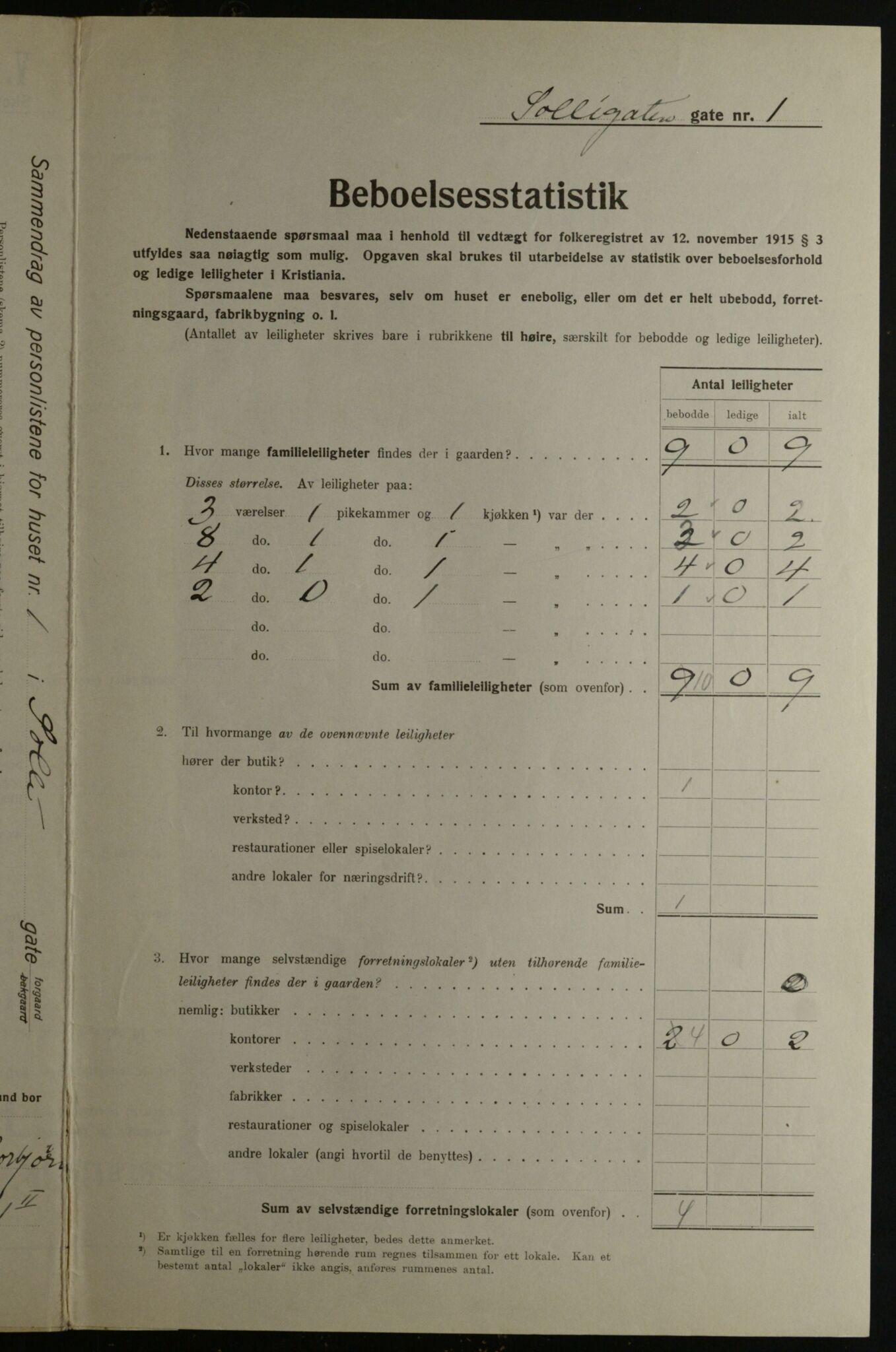 OBA, Kommunal folketelling 1.12.1923 for Kristiania, 1923, s. 109767