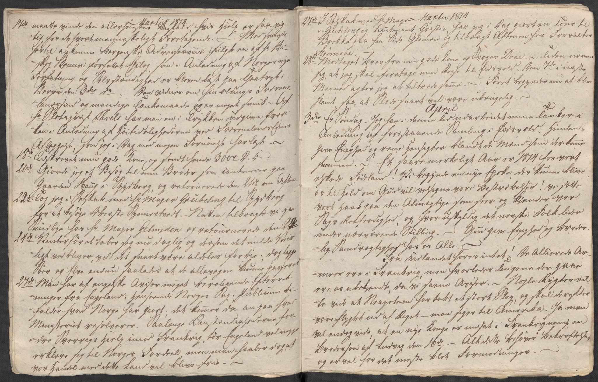 Holck, Meidell, Hartvig, AV/RA-PA-0204/F/L0001: (Kassett) Dagbøker ført av Ole Elias v.Holck, 1798-1842, s. 360