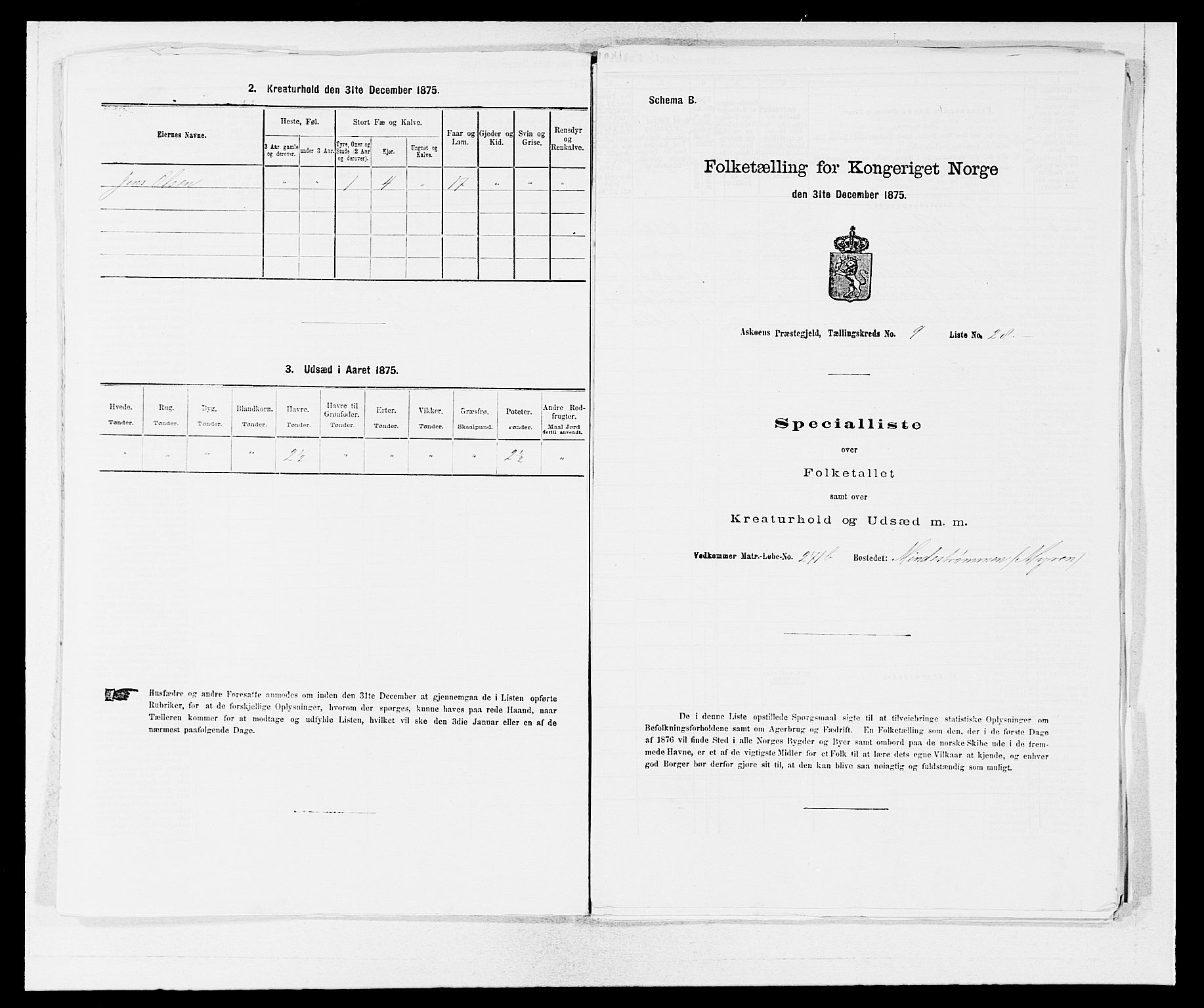 SAB, Folketelling 1875 for 1247P Askøy prestegjeld, 1875, s. 1322