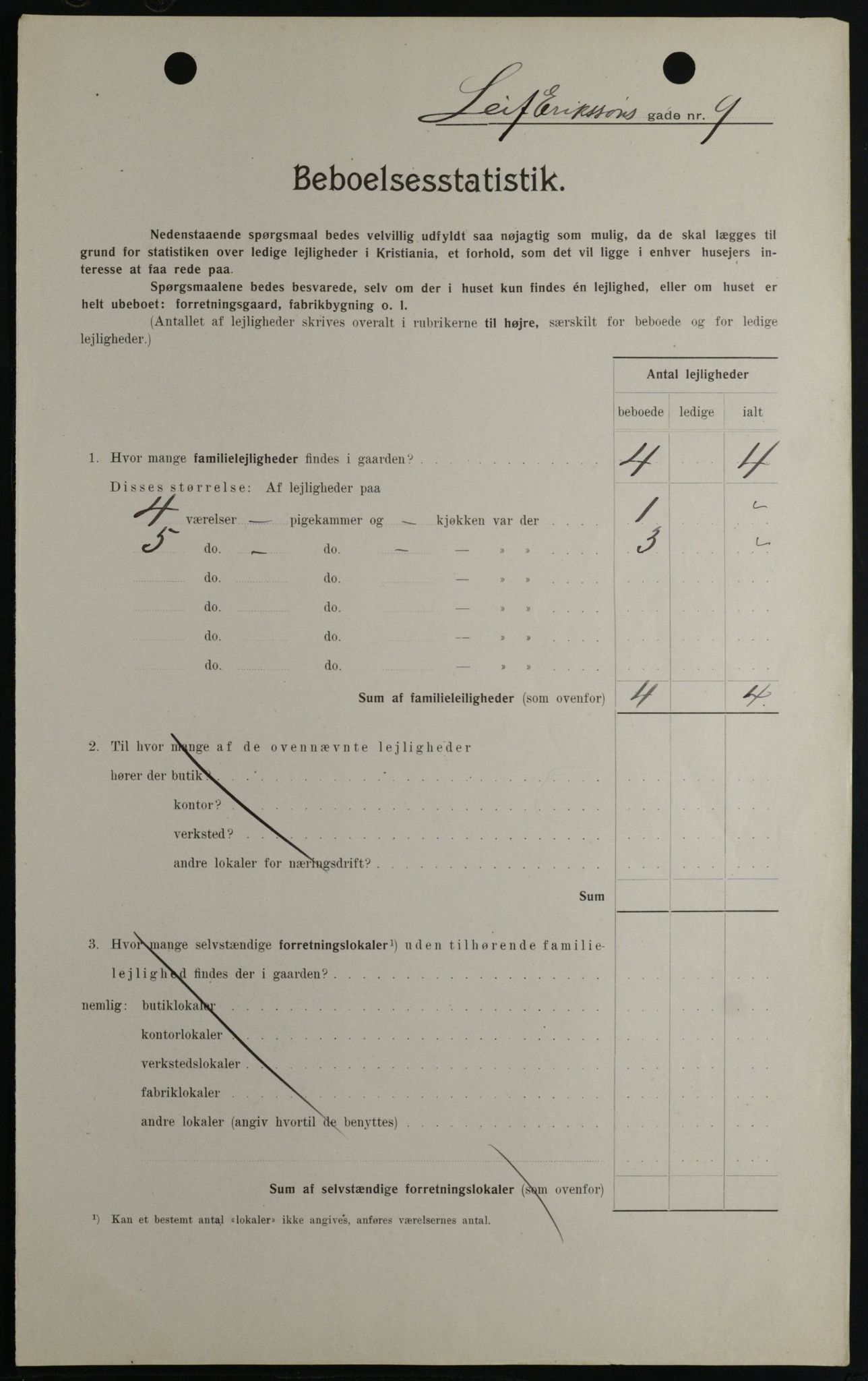 OBA, Kommunal folketelling 1.2.1908 for Kristiania kjøpstad, 1908, s. 51600
