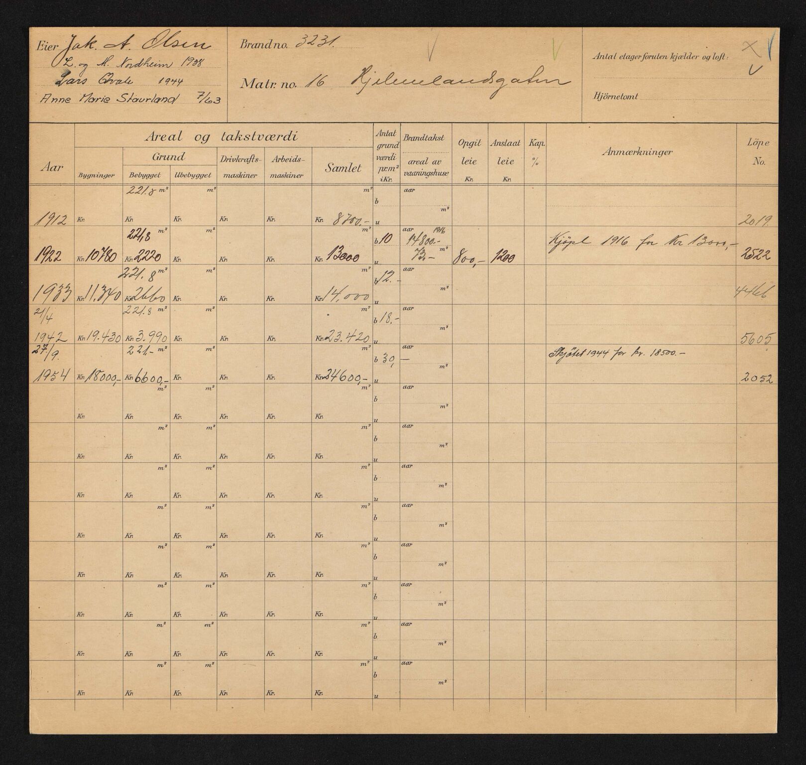 Stavanger kommune. Skattetakstvesenet, BYST/A-0440/F/Fa/Faa/L0018/0008: Skattetakstkort / Hjelmelandsgata 11 - 30