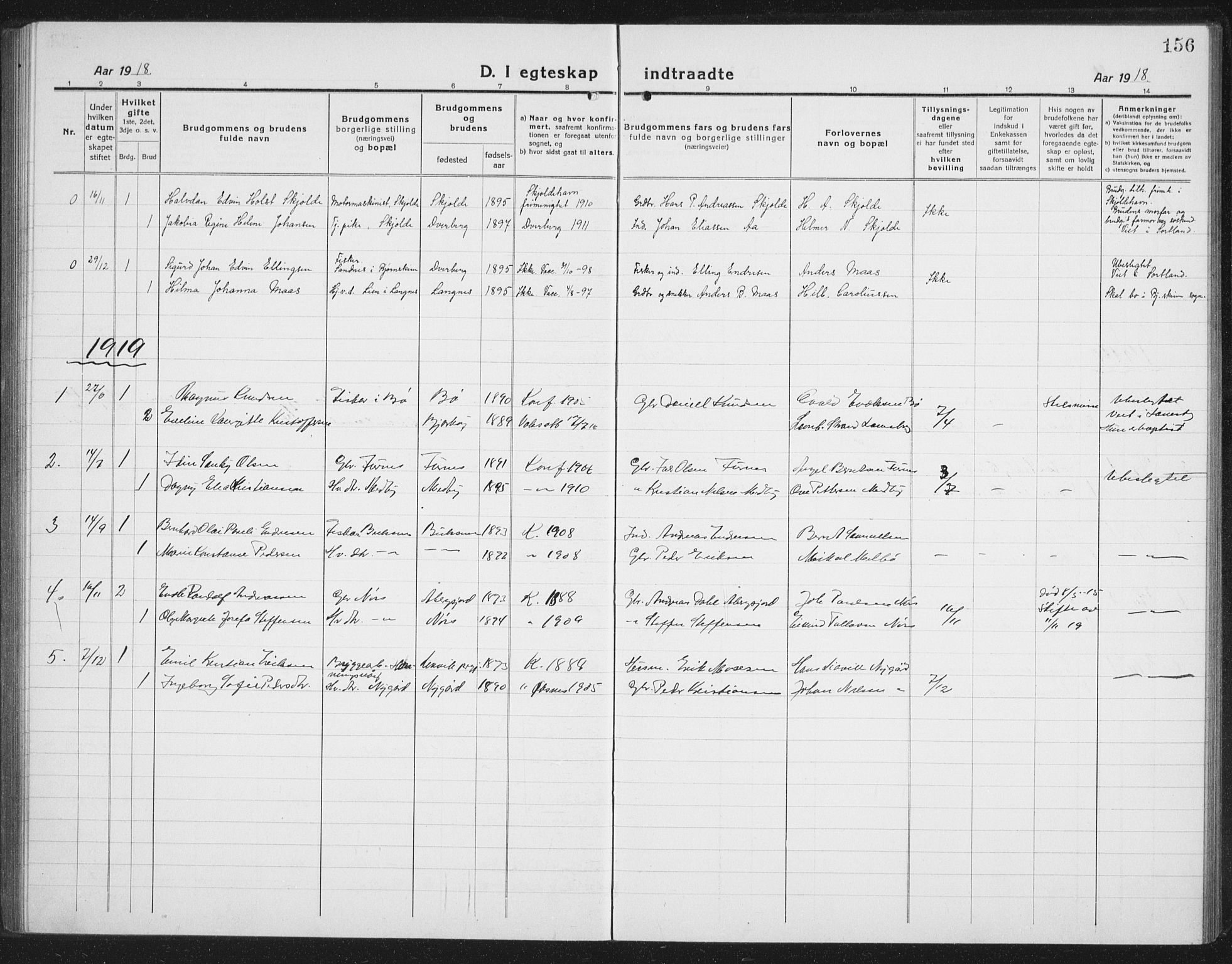 Ministerialprotokoller, klokkerbøker og fødselsregistre - Nordland, AV/SAT-A-1459/898/L1428: Klokkerbok nr. 898C03, 1918-1938, s. 156