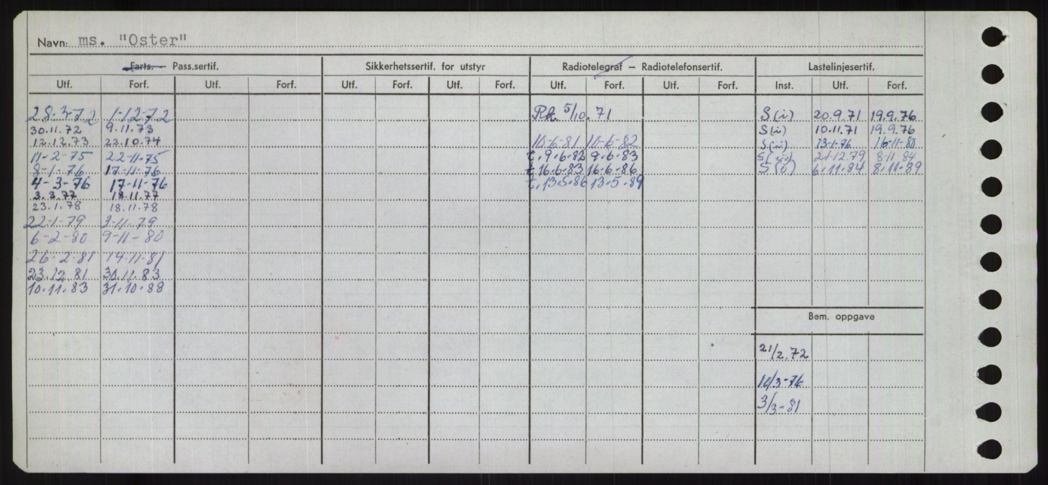 Sjøfartsdirektoratet med forløpere, Skipsmålingen, RA/S-1627/H/Ha/L0004/0002: Fartøy, Mas-R / Fartøy, Odin-R, s. 180