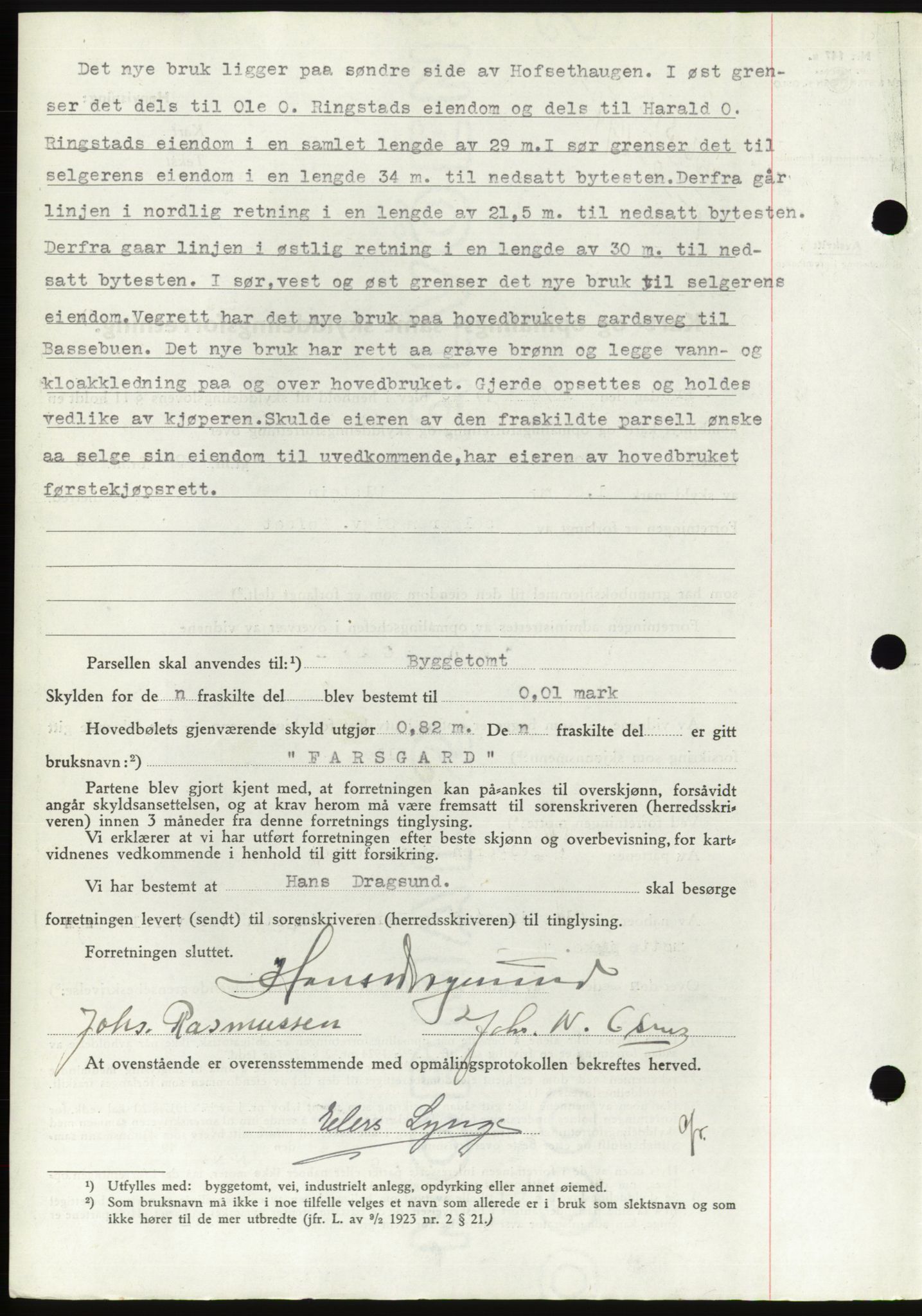 Søre Sunnmøre sorenskriveri, AV/SAT-A-4122/1/2/2C/L0077: Pantebok nr. 3A, 1945-1946, Dagboknr: 511/1945