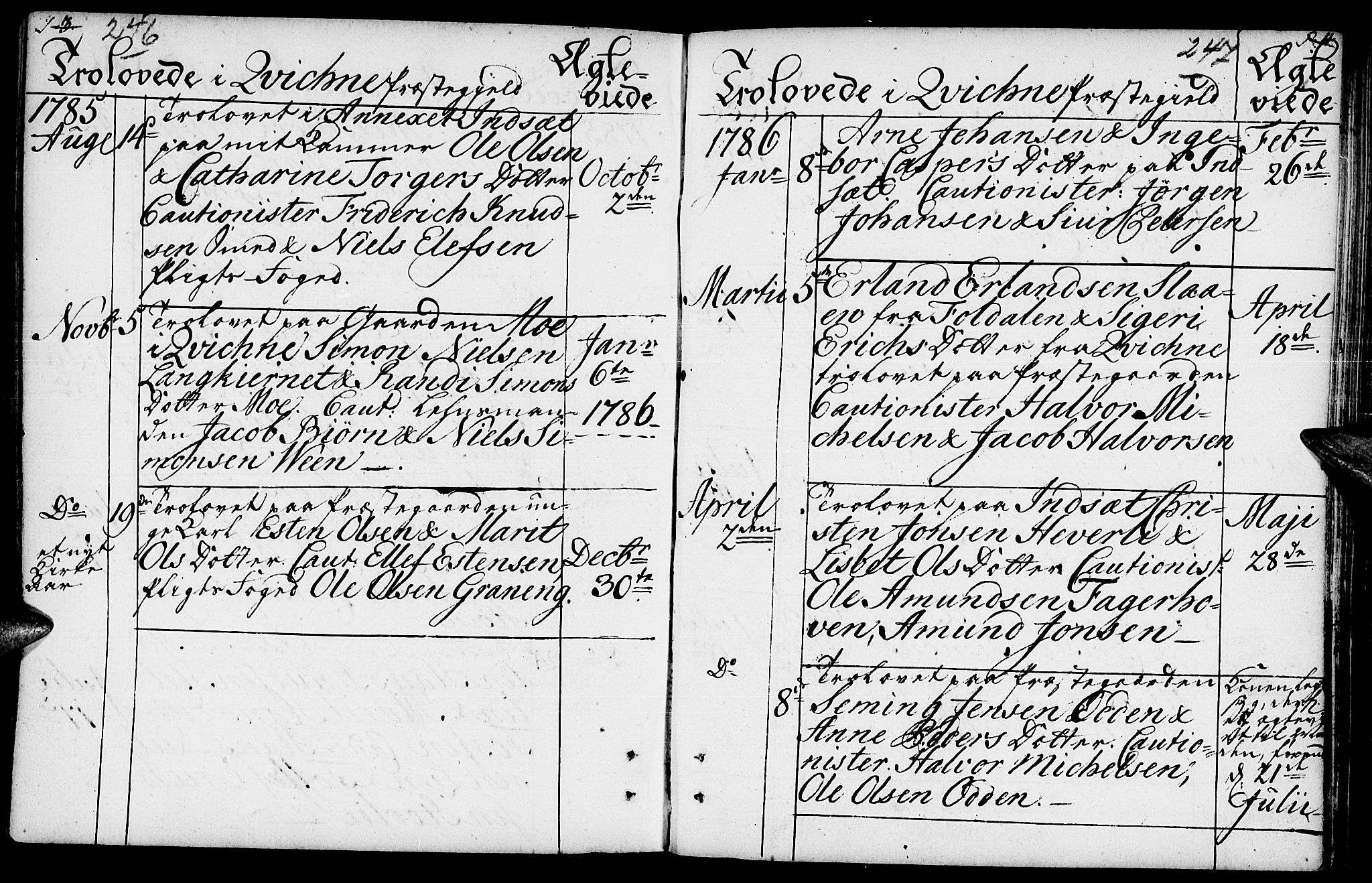 Kvikne prestekontor, AV/SAH-PREST-064/H/Ha/Haa/L0003: Ministerialbok nr. 3, 1785-1814, s. 246-247