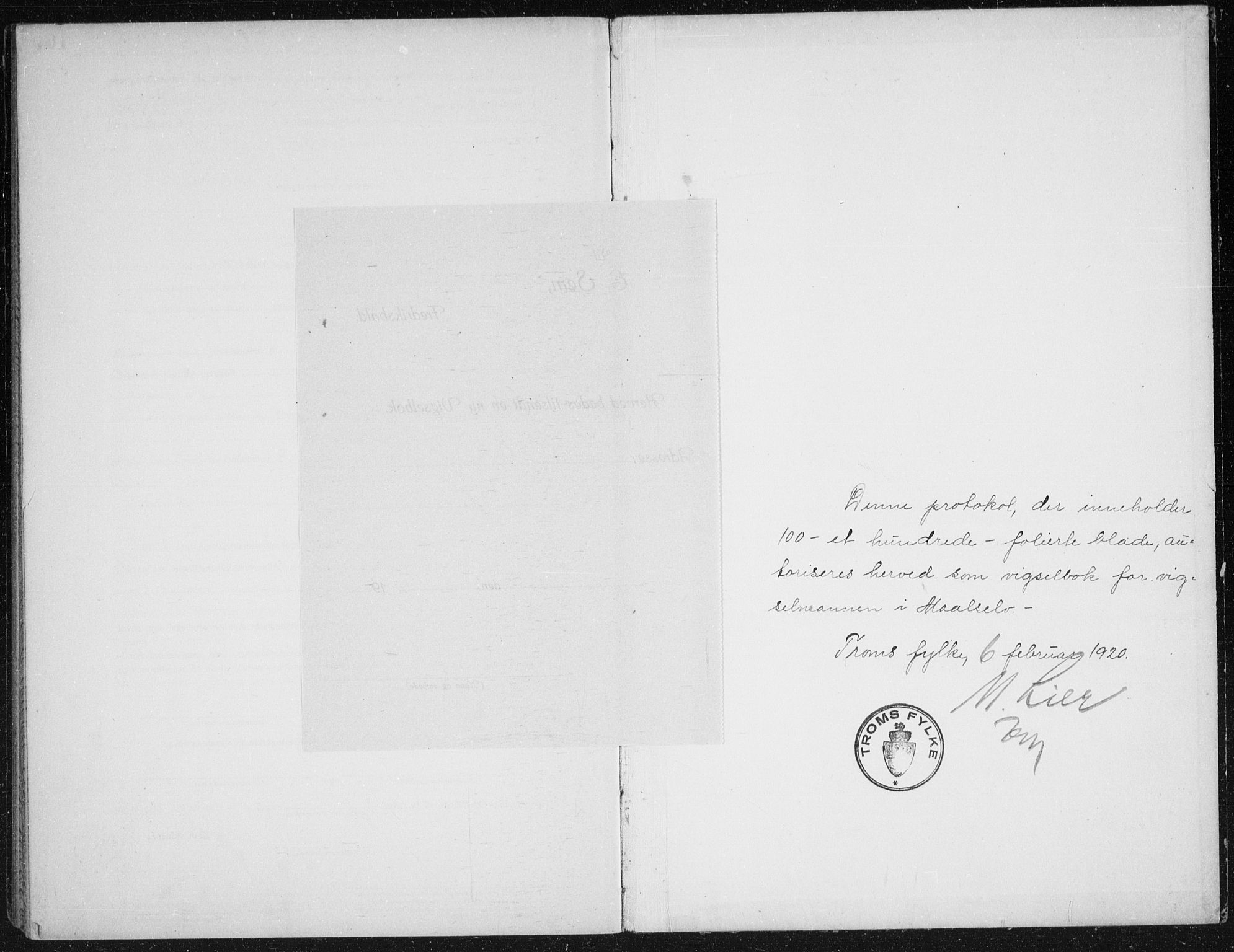 Målselv sokneprestembete, AV/SATØ-S-1311/I/Ie/L0046: Vigselsbok (dissentere) nr. 46, 1919-1942
