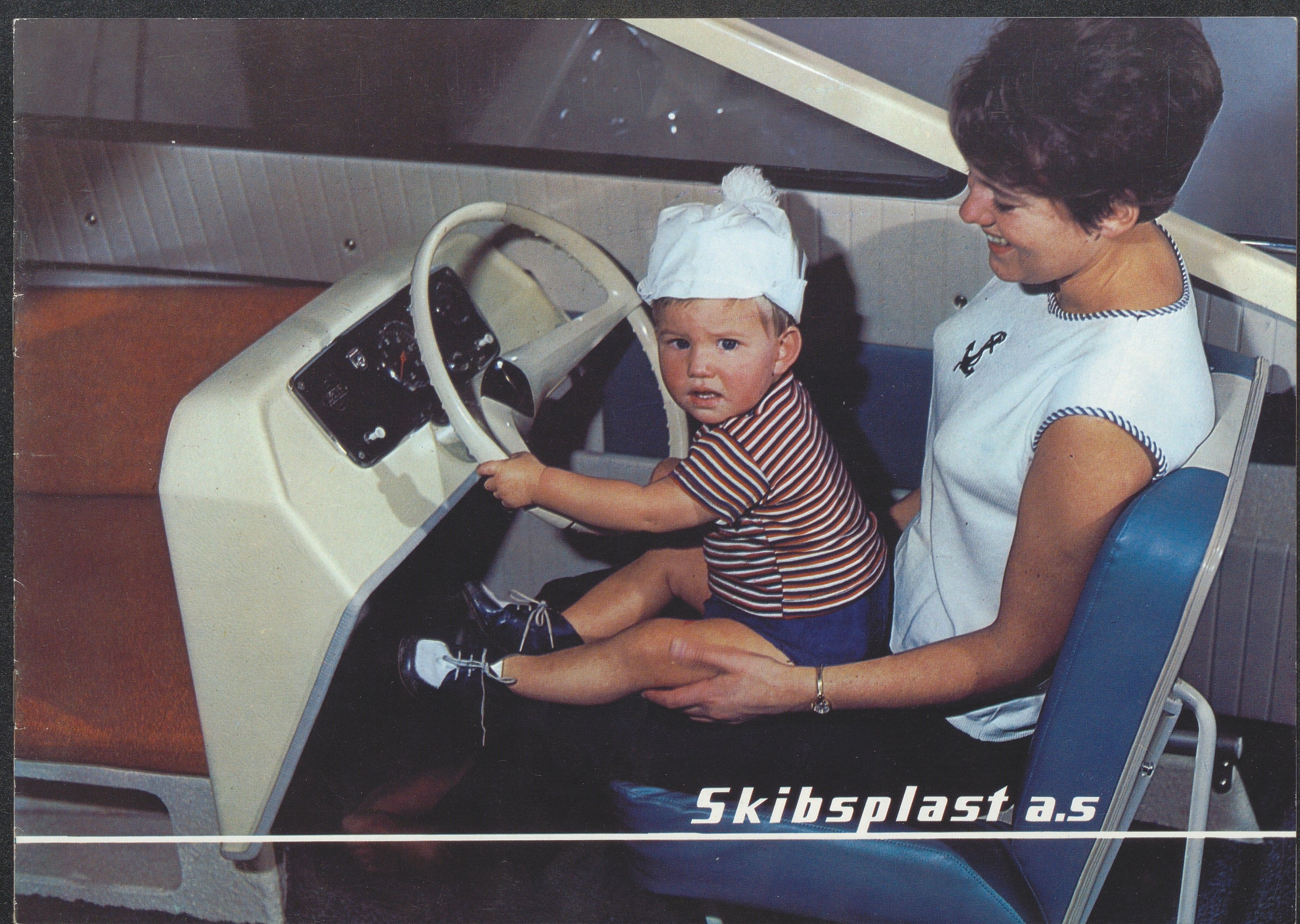 Skibsplast, AAKS/PA-2968/01/X/X01/L0001/0010: Brosjyrer / Seamaster (1958-1962/64). Sportsmaster (1970-1986). Seamaster DC (1965-1969/70). Sportsmann De Luxe 13' (1964-1971). Sportsmann 13' open (1960-1964). Junior open (1960-1964)., 1958-1986