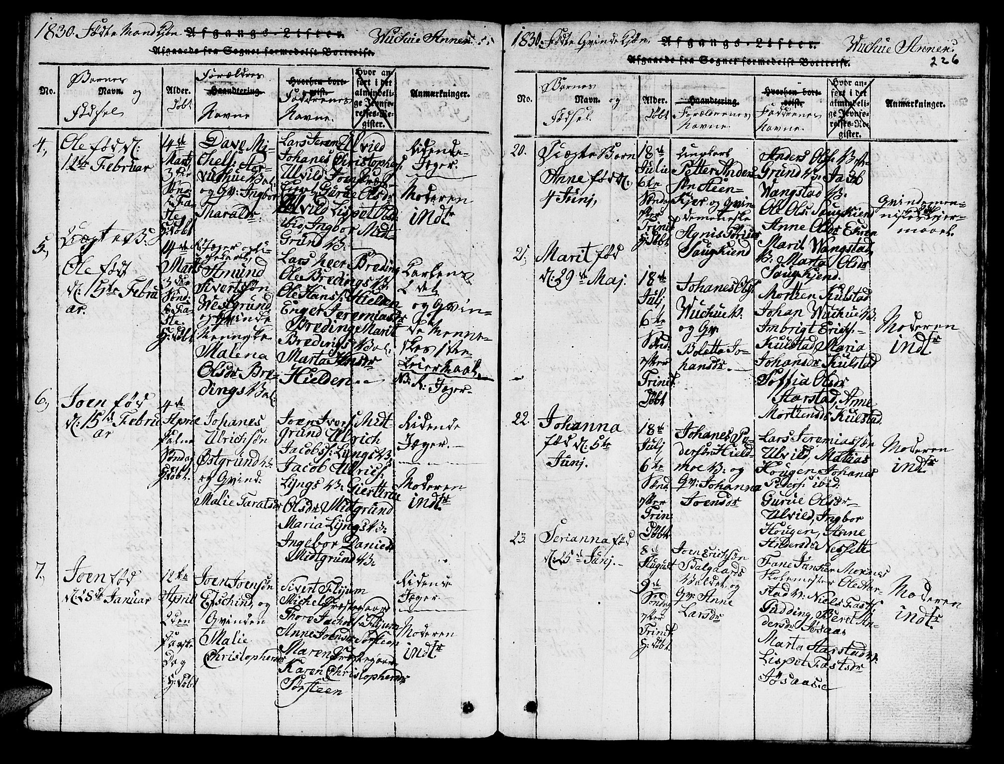 Ministerialprotokoller, klokkerbøker og fødselsregistre - Nord-Trøndelag, AV/SAT-A-1458/724/L0265: Klokkerbok nr. 724C01, 1816-1845, s. 226