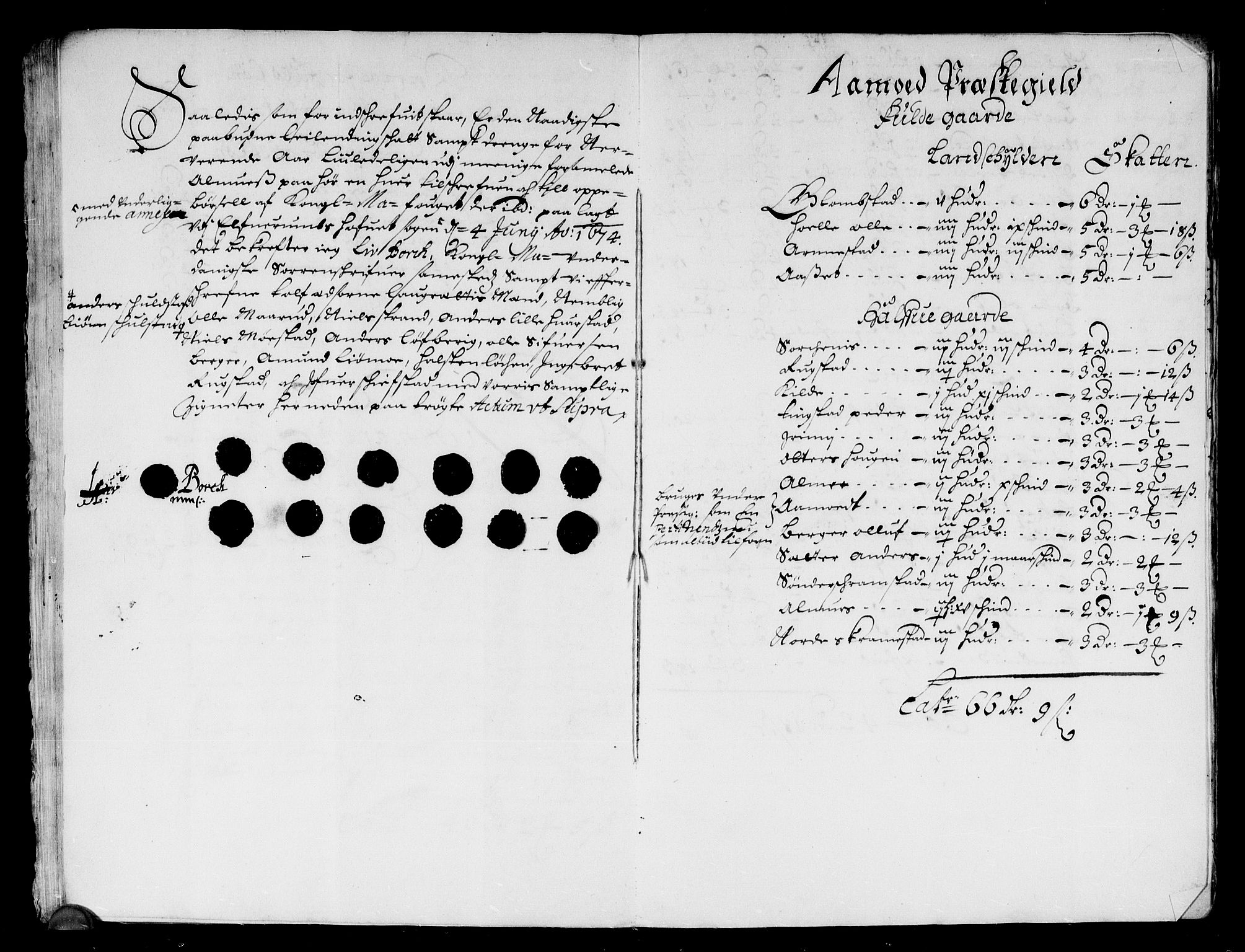 Rentekammeret inntil 1814, Reviderte regnskaper, Stiftamtstueregnskaper, Landkommissariatet på Akershus og Akershus stiftamt, AV/RA-EA-5869/R/Rb/L0098: Akershus stiftamt, 1674