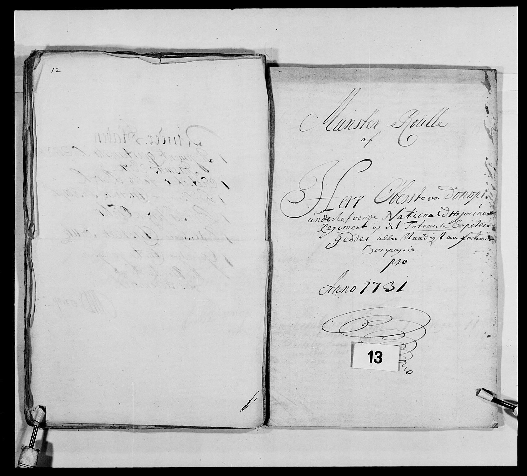 Kommanderende general (KG I) med Det norske krigsdirektorium, AV/RA-EA-5419/E/Ea/L0475: 1. Sønnafjelske dragonregiment, 1663-1759, s. 155