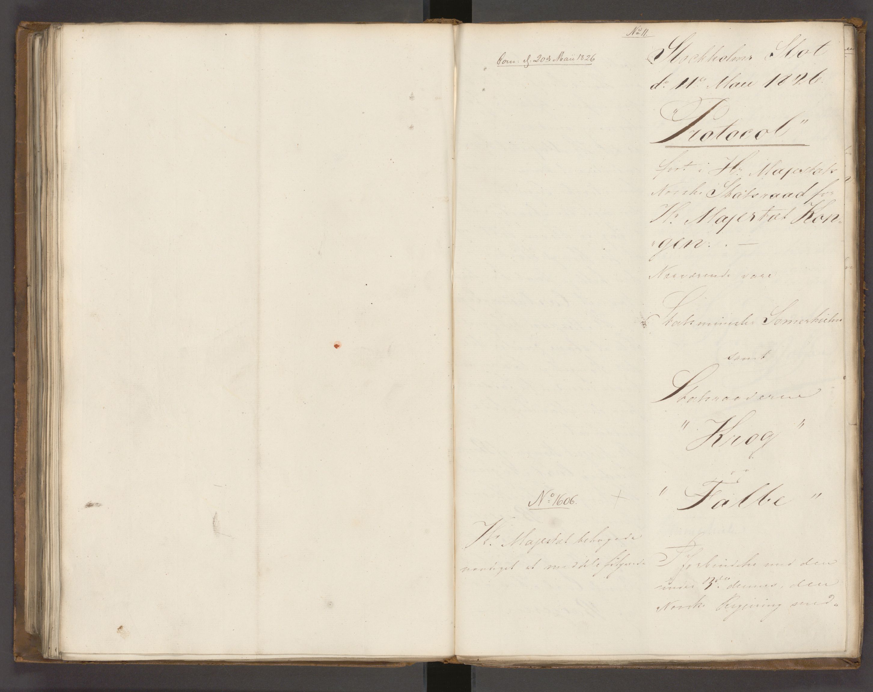 Statsrådssekretariatet, AV/RA-S-1001/A/Ab/L0022: Kgl. res. nr. 1210-1721, 1. halvår, 1826