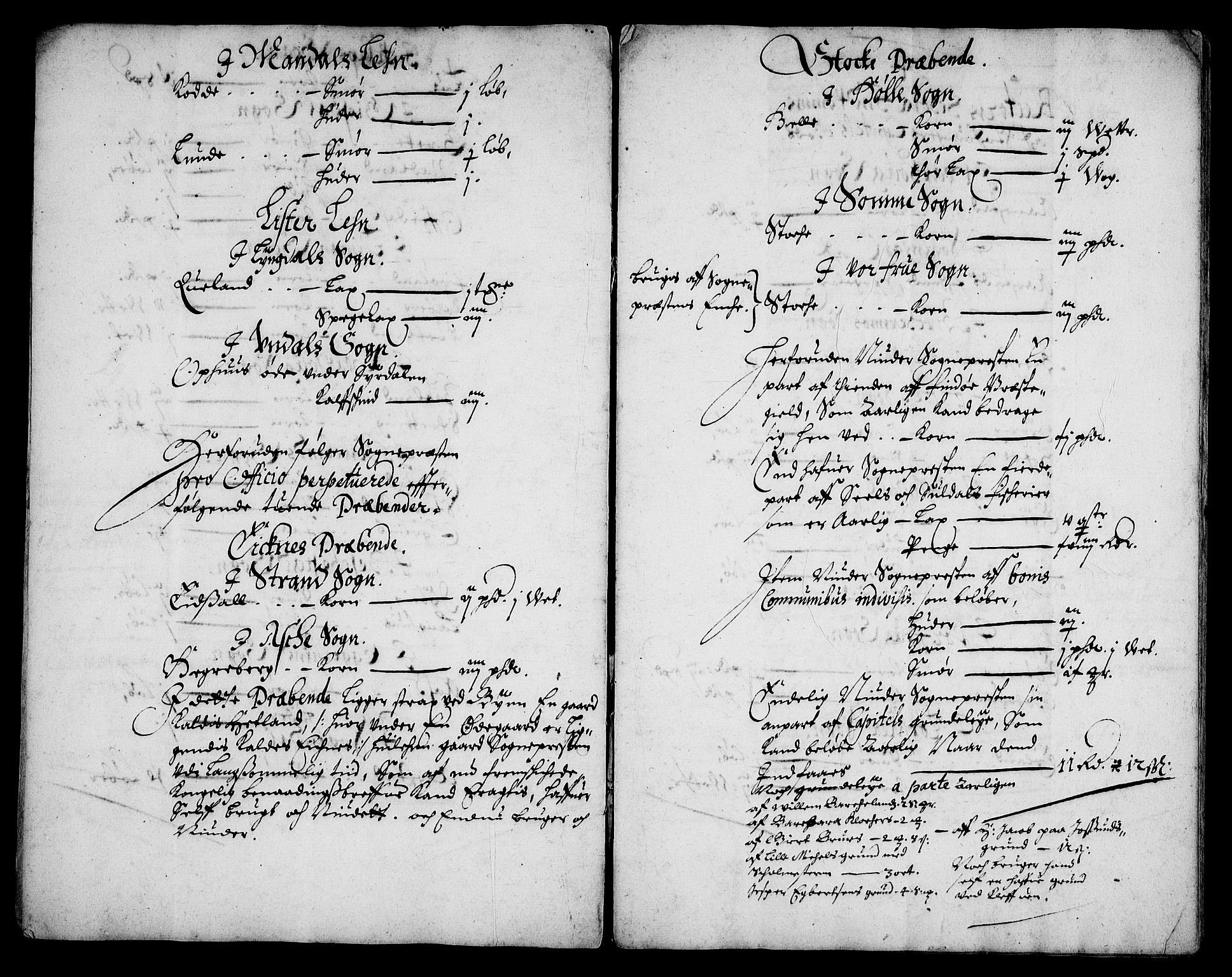 Rentekammeret inntil 1814, Realistisk ordnet avdeling, RA/EA-4070/Fc/Fca/L0002/0006: [Ca II]  Kristiansand stift / Stavanger kapitels jordebok med "Beneficiarii Adkomst", 1665