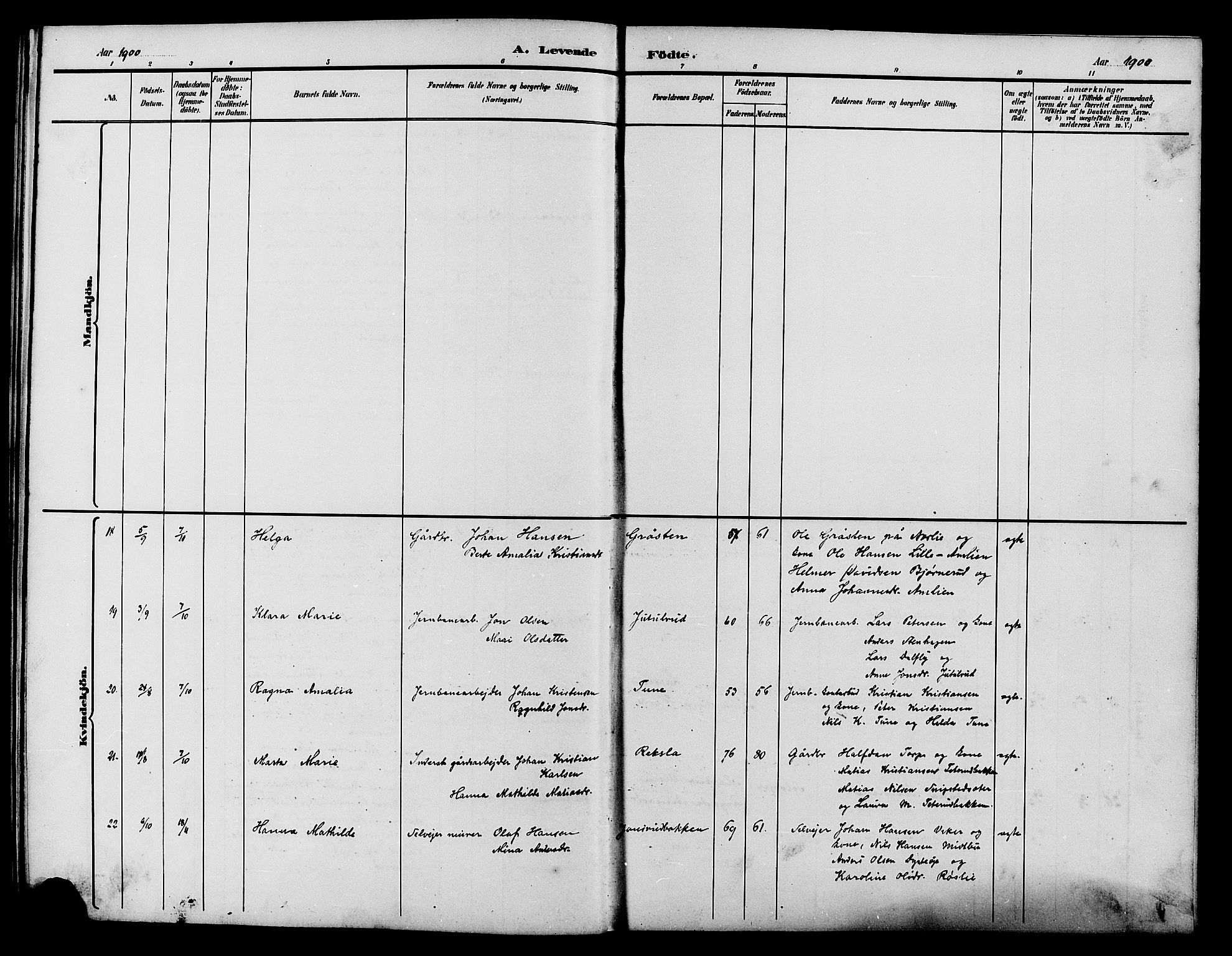 Vestre Toten prestekontor, AV/SAH-PREST-108/H/Ha/Hab/L0015: Klokkerbok nr. 15, 1890-1900