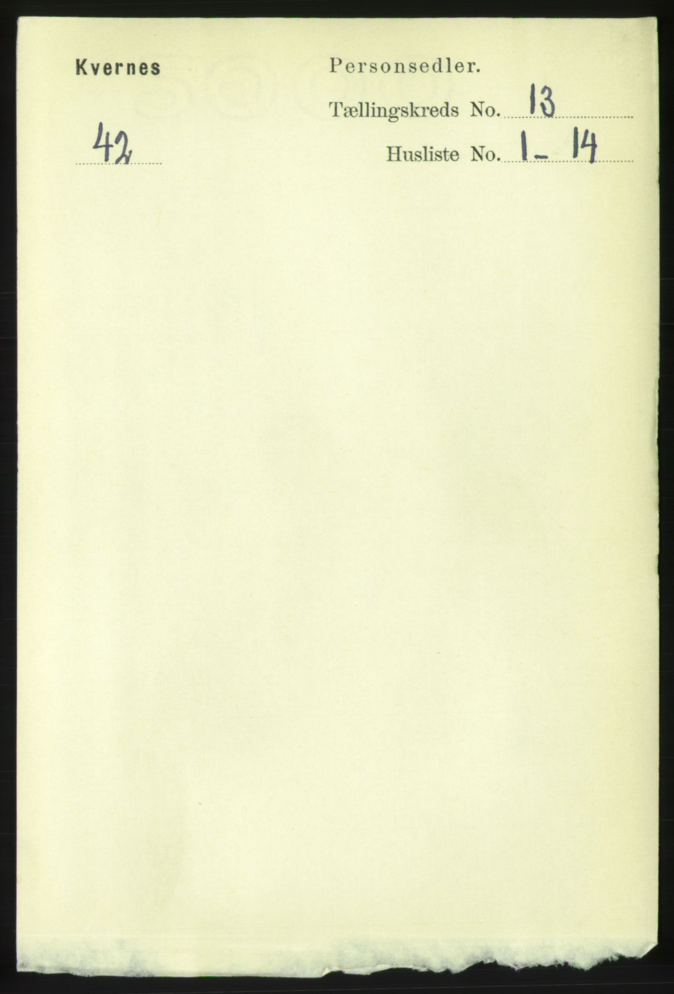 RA, Folketelling 1891 for 1553 Kvernes herred, 1891, s. 5424