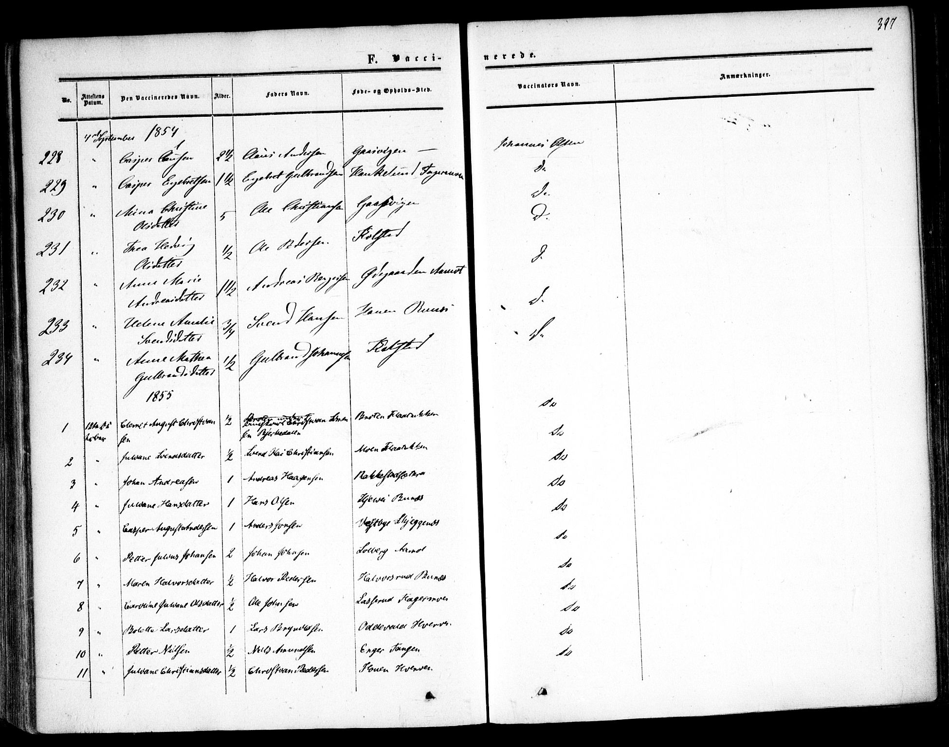 Høland prestekontor Kirkebøker, SAO/A-10346a/F/Fa/L0010: Ministerialbok nr. I 10, 1854-1861, s. 397