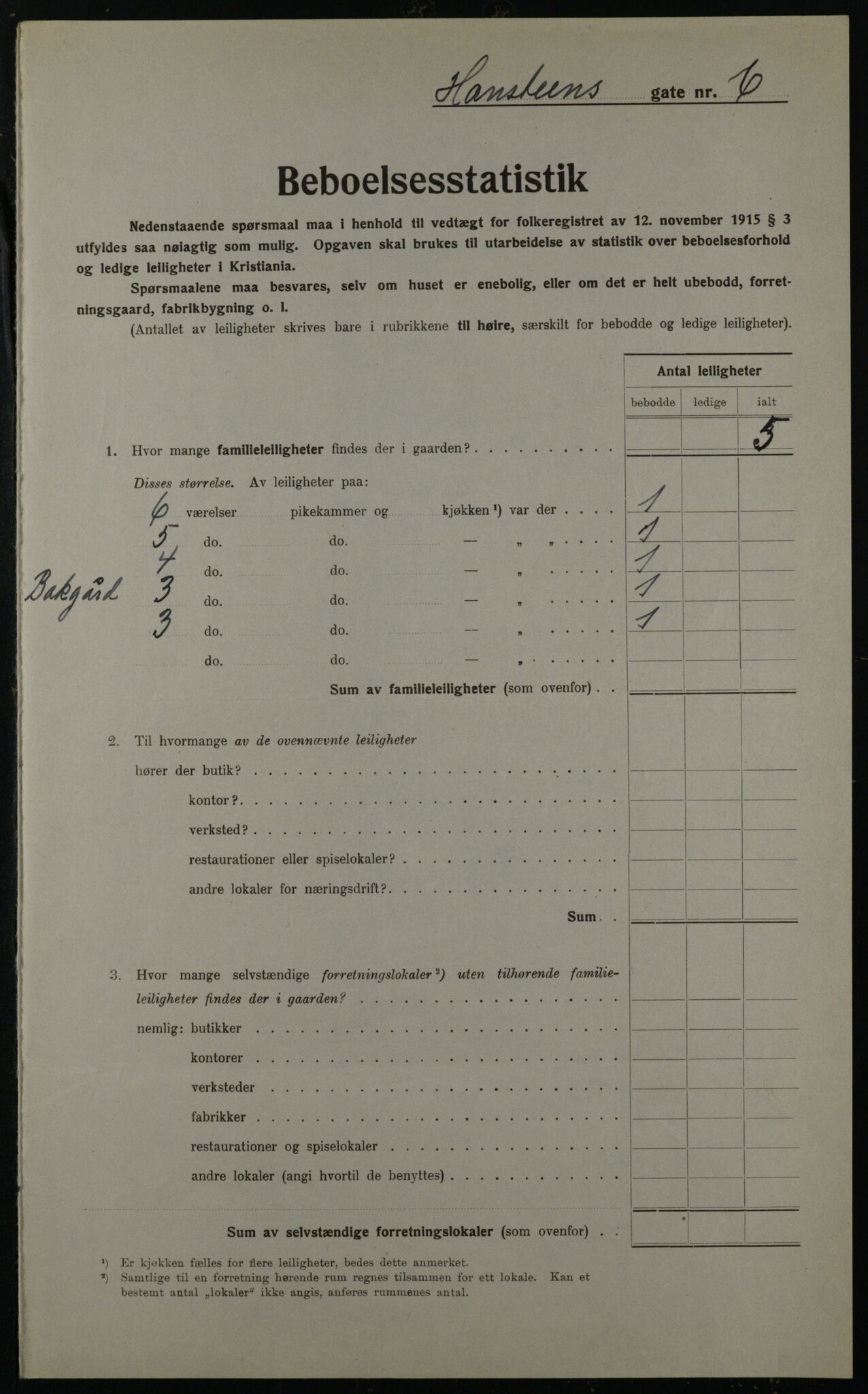 OBA, Kommunal folketelling 1.12.1923 for Kristiania, 1923, s. 38993