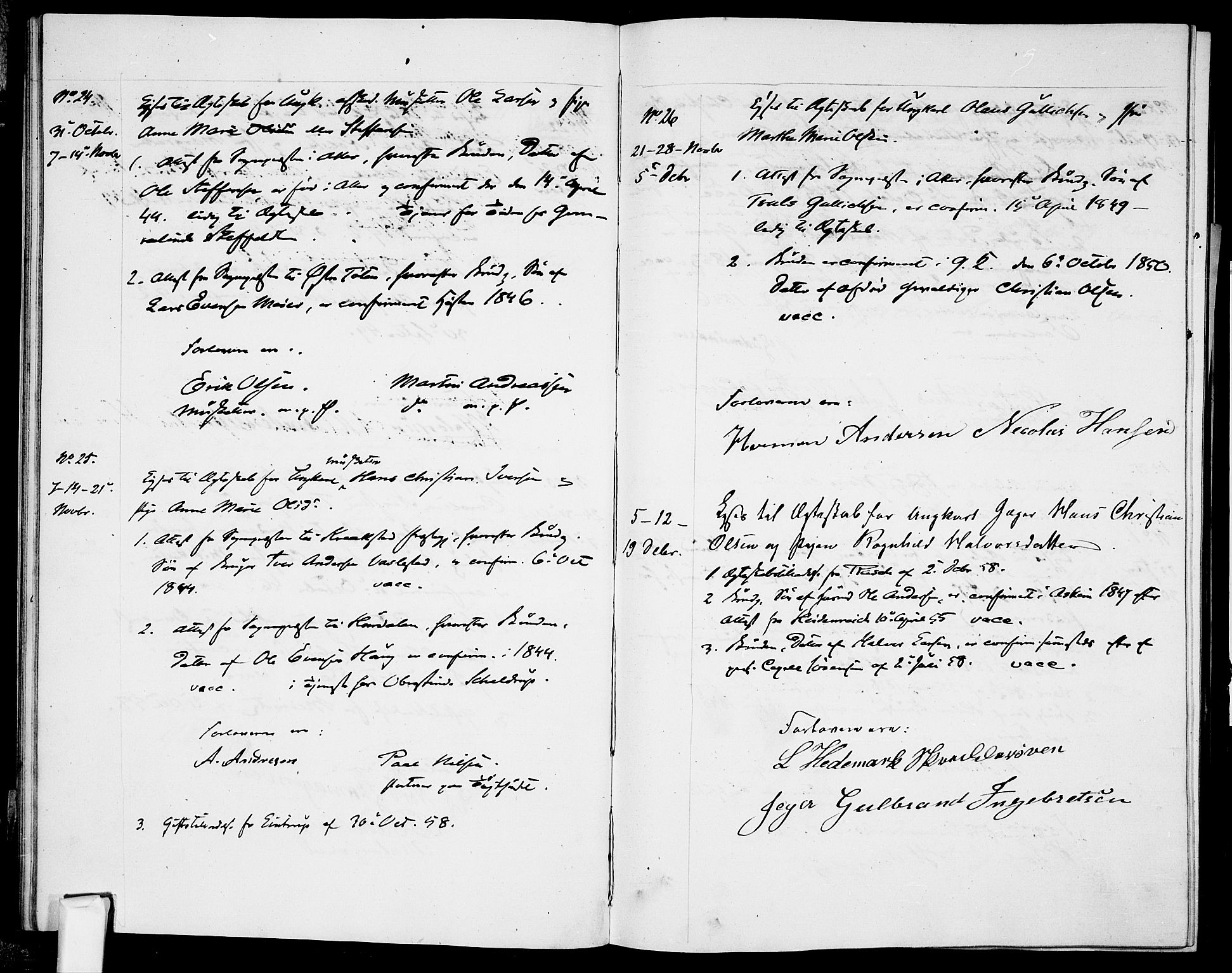 Garnisonsmenigheten Kirkebøker, AV/SAO-A-10846/H/Ha/L0006: Lysningsprotokoll nr. I 6, 1856-1872