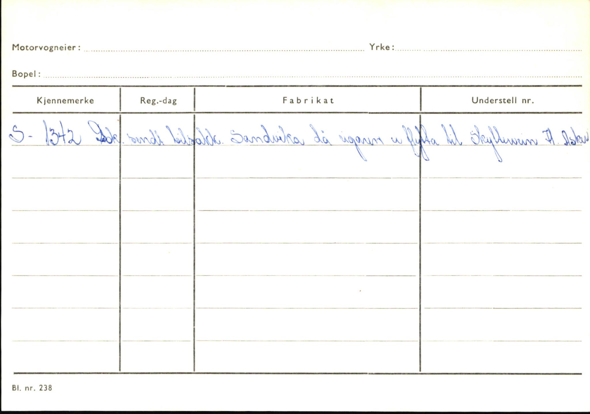 Statens vegvesen, Sogn og Fjordane vegkontor, AV/SAB-A-5301/4/F/L0146: Registerkort Årdal R-Å samt diverse kort, 1945-1975, s. 319