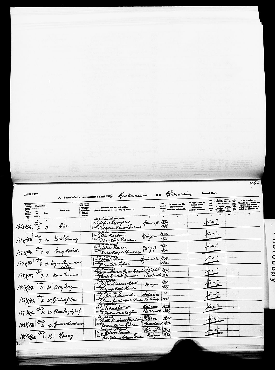 Ministerialprotokoller, klokkerbøker og fødselsregistre - Møre og Romsdal, SAT/A-1454/572/L0861: Ministerialbok nr. 572D05, 1913-1920