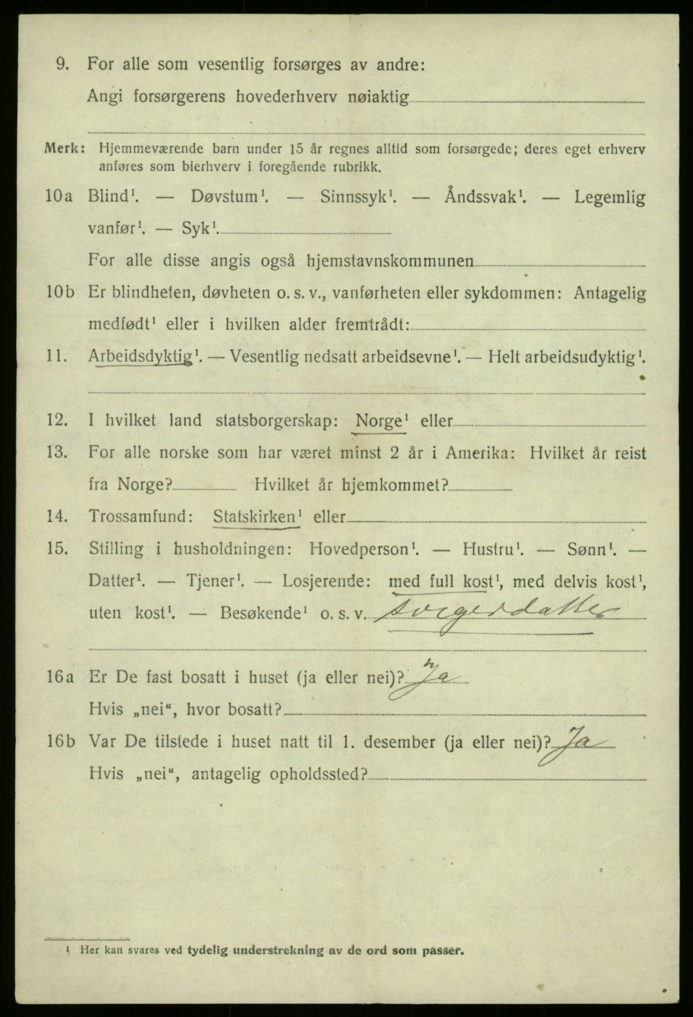 SAB, Folketelling 1920 for 1429 Fjaler herred, 1920, s. 3466