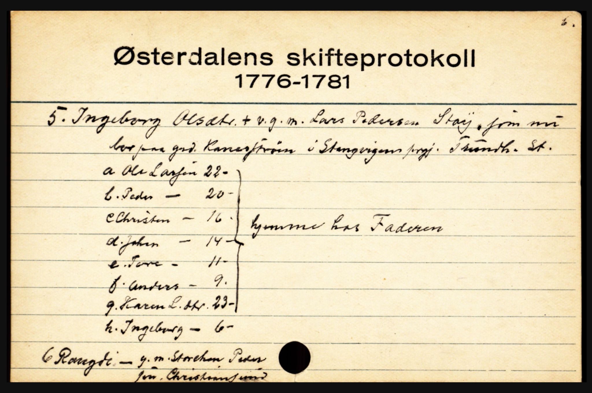Østerdalen sorenskriveri, SAH/TING-032/J, 1772-1823, s. 4163