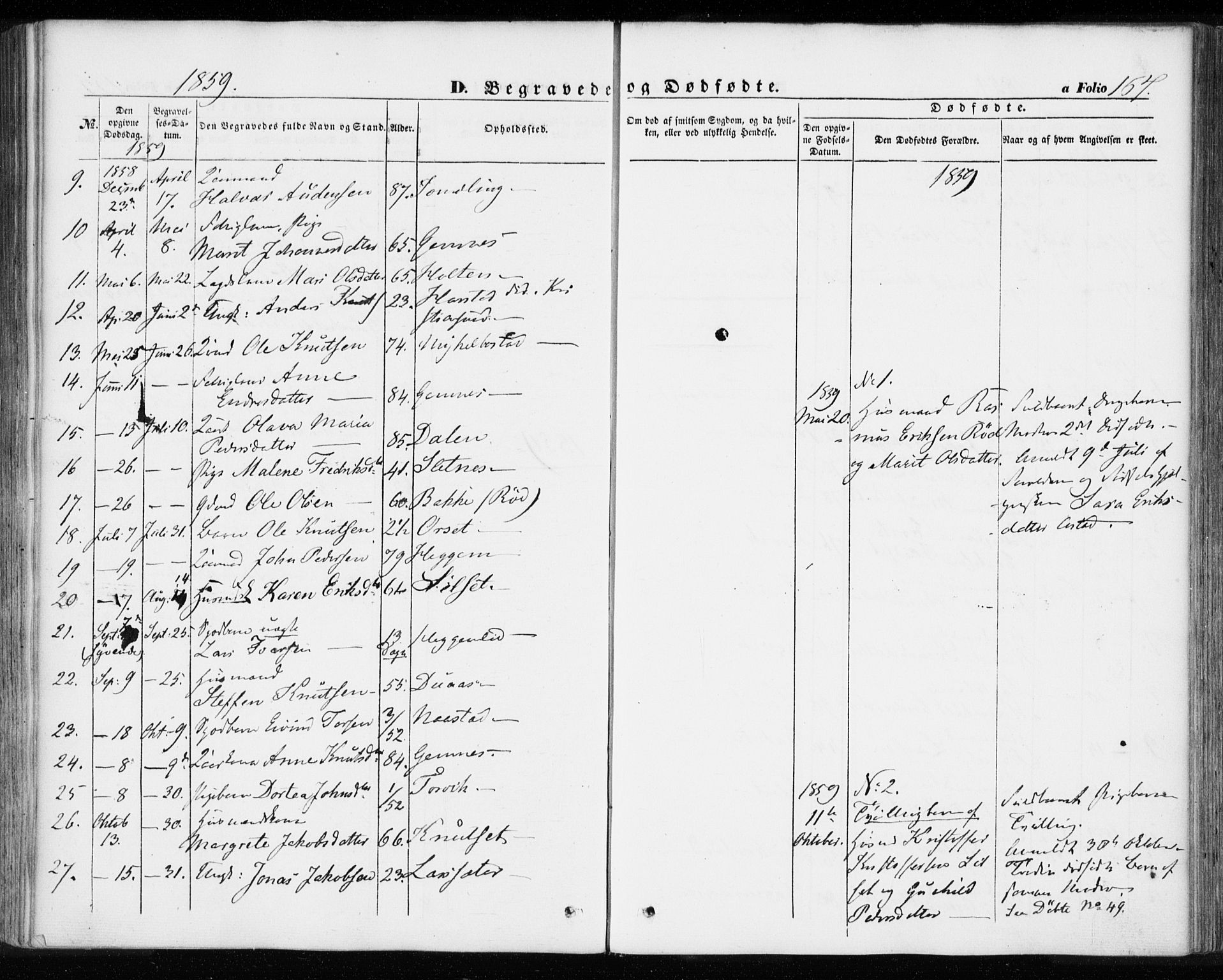 Ministerialprotokoller, klokkerbøker og fødselsregistre - Møre og Romsdal, AV/SAT-A-1454/584/L0965: Ministerialbok nr. 584A05, 1857-1868, s. 167