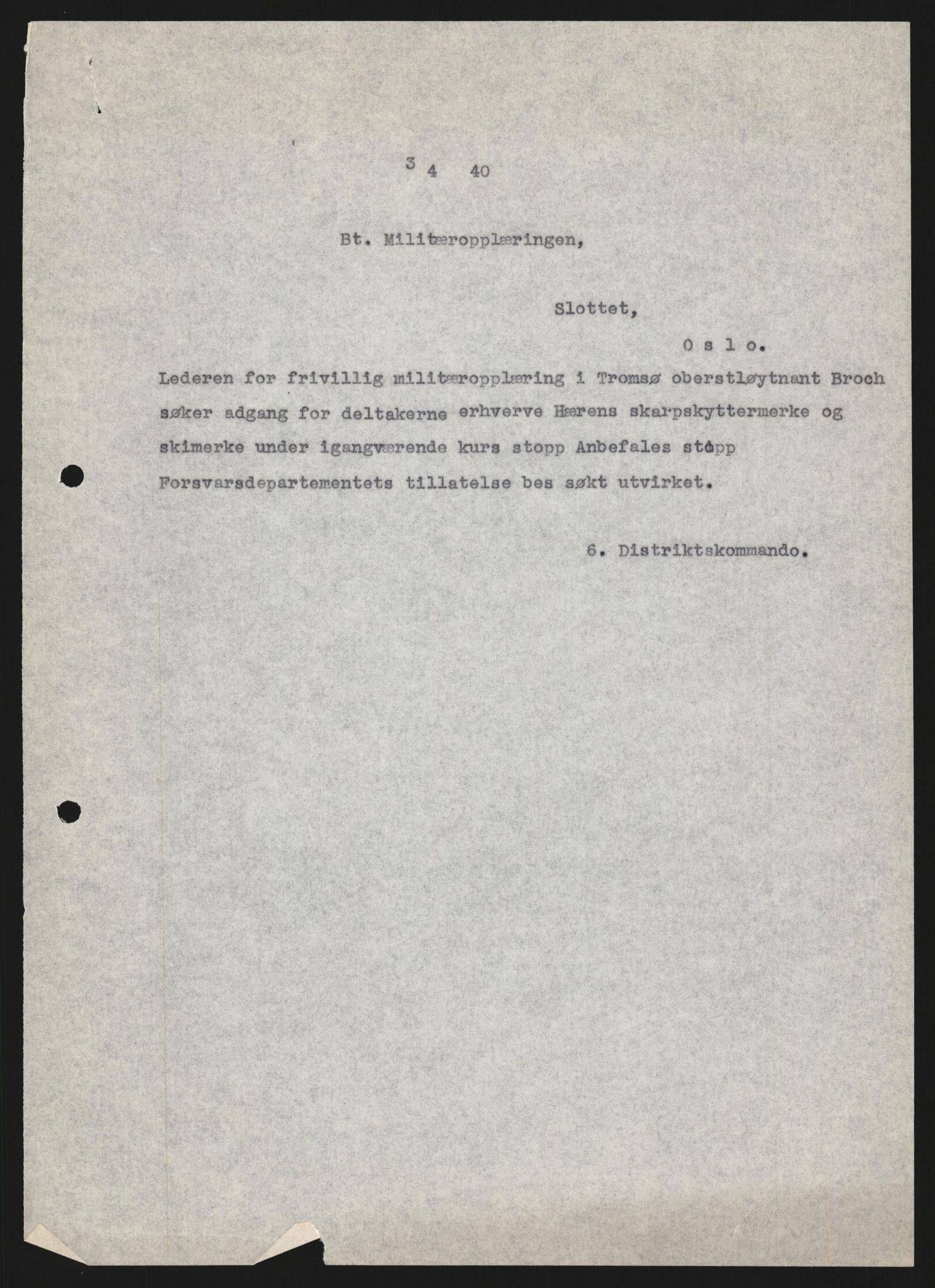 Forsvaret, Forsvarets krigshistoriske avdeling, RA/RAFA-2017/Y/Yb/L0123: II-C-11-600  -  6. Divisjon med avdelinger, 1940, s. 100