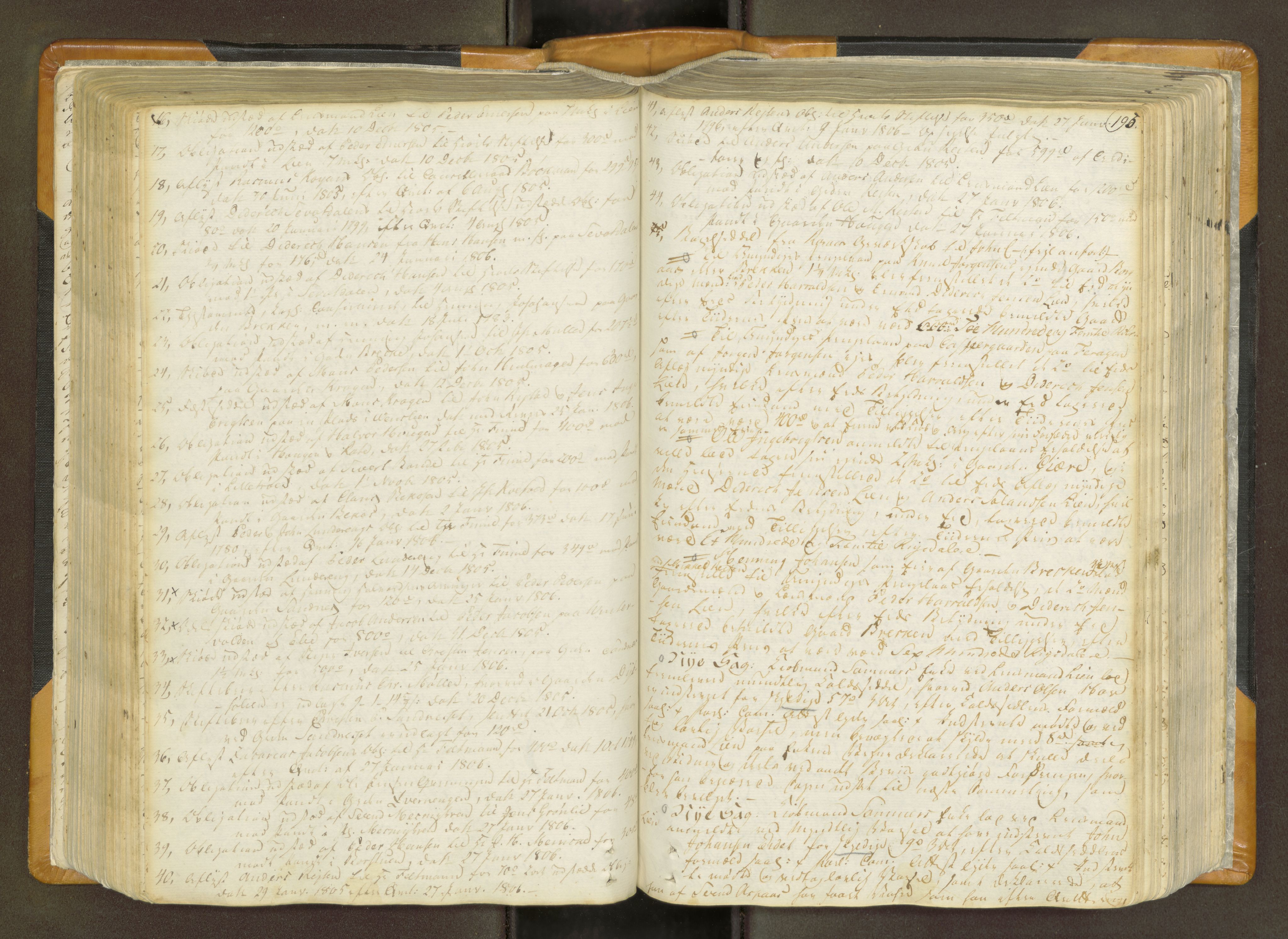 Gauldal sorenskriveri, AV/SAT-A-0014/1/1/1A/L0011: Tingbok 10, 1803-1810, s. 194b-195a