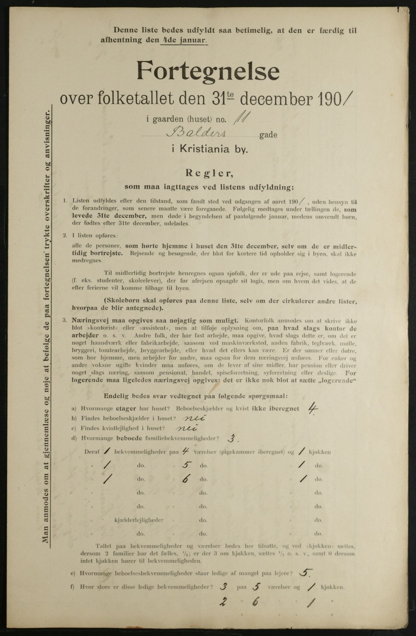 OBA, Kommunal folketelling 31.12.1901 for Kristiania kjøpstad, 1901, s. 626