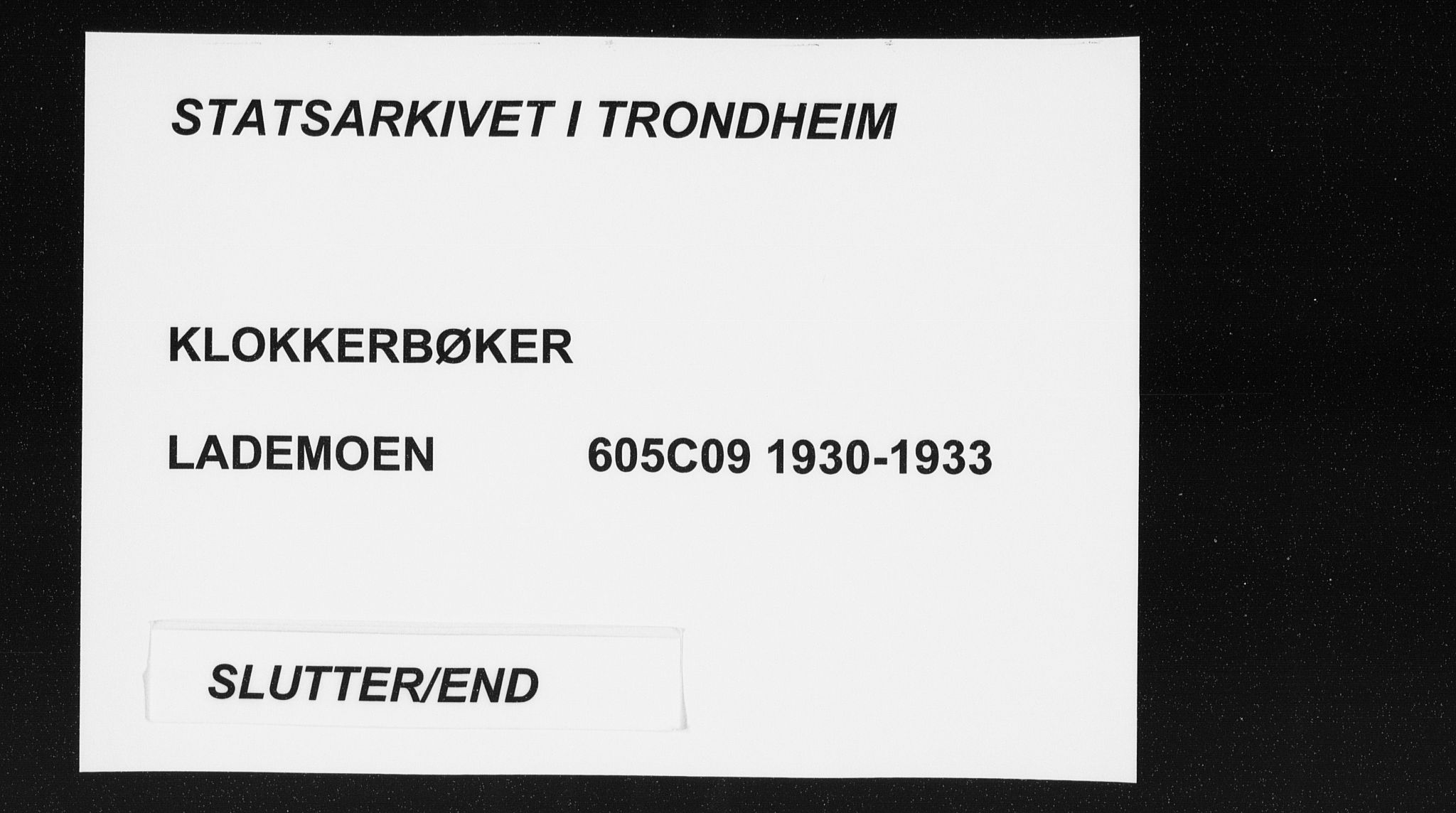 Ministerialprotokoller, klokkerbøker og fødselsregistre - Sør-Trøndelag, AV/SAT-A-1456/605/L0262: Klokkerbok nr. 605C09, 1930-1933