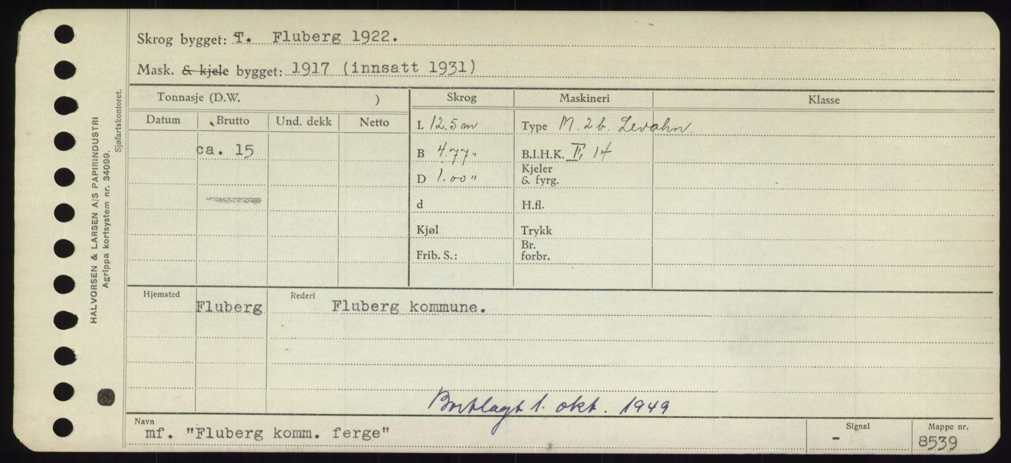 Sjøfartsdirektoratet med forløpere, Skipsmålingen, RA/S-1627/H/Hd/L0011: Fartøy, Fla-Får, s. 67