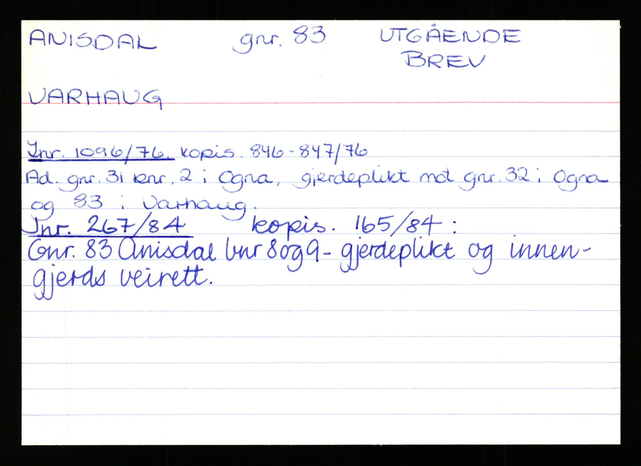 Statsarkivet i Stavanger, AV/SAST-A-101971/03/Y/Yk/L0001: Registerkort sortert etter gårdsnavn: Apeland - Auglend, 1750-1930, s. 277