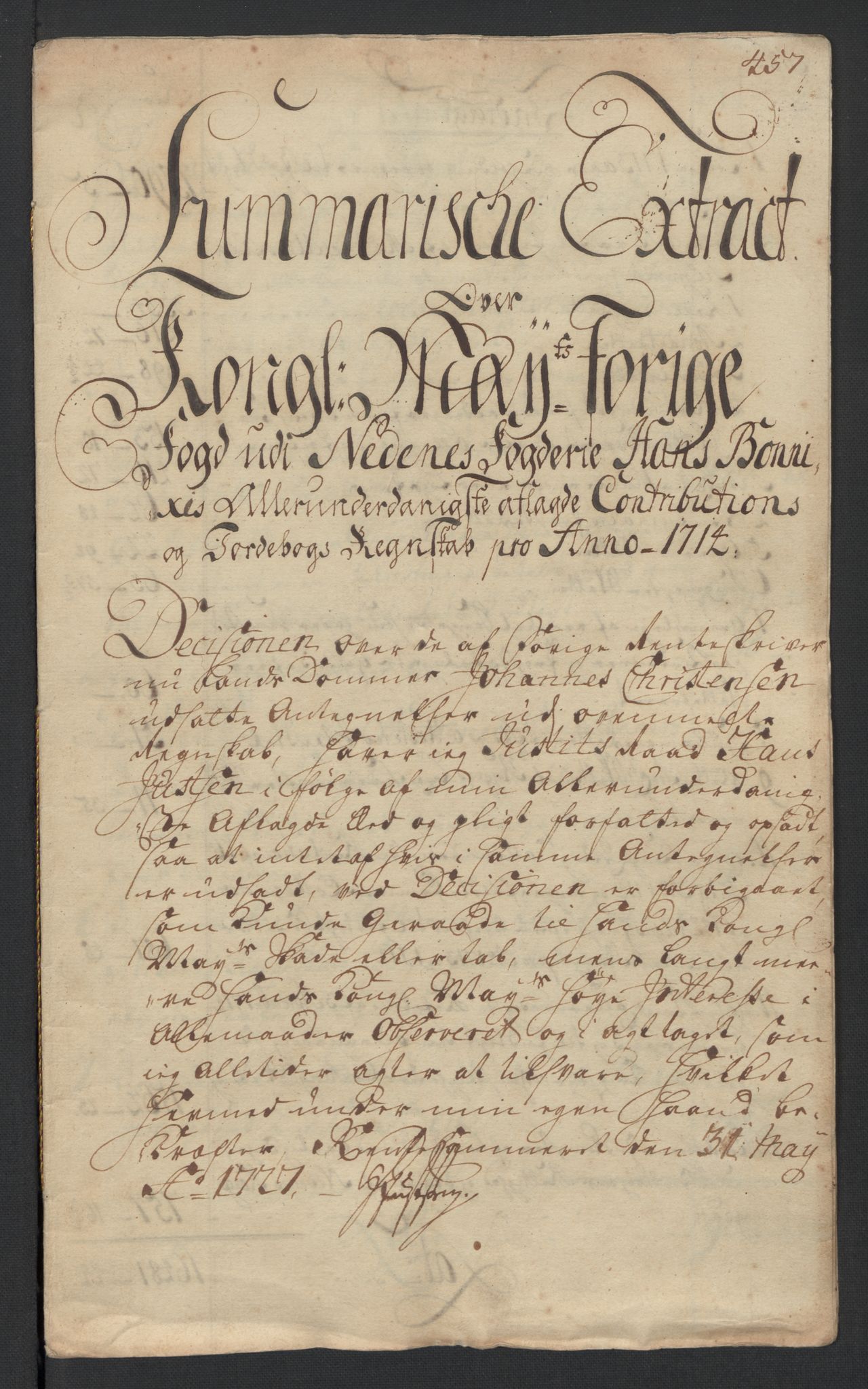 Rentekammeret inntil 1814, Reviderte regnskaper, Fogderegnskap, RA/EA-4092/R39/L2321: Fogderegnskap Nedenes, 1713-1714, s. 164