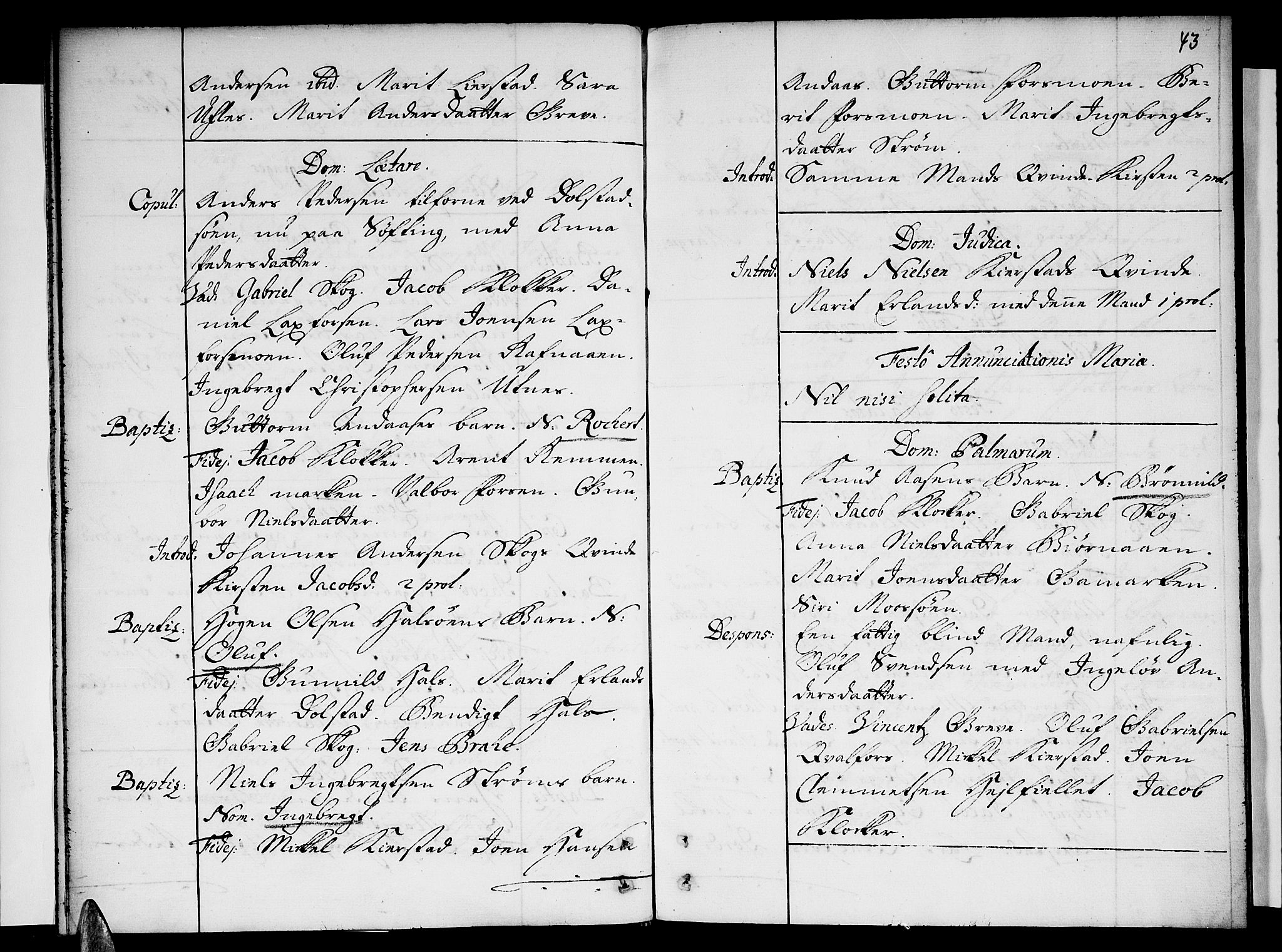 Ministerialprotokoller, klokkerbøker og fødselsregistre - Nordland, AV/SAT-A-1459/820/L0282: Ministerialbok nr. 820A03, 1720-1726, s. 43