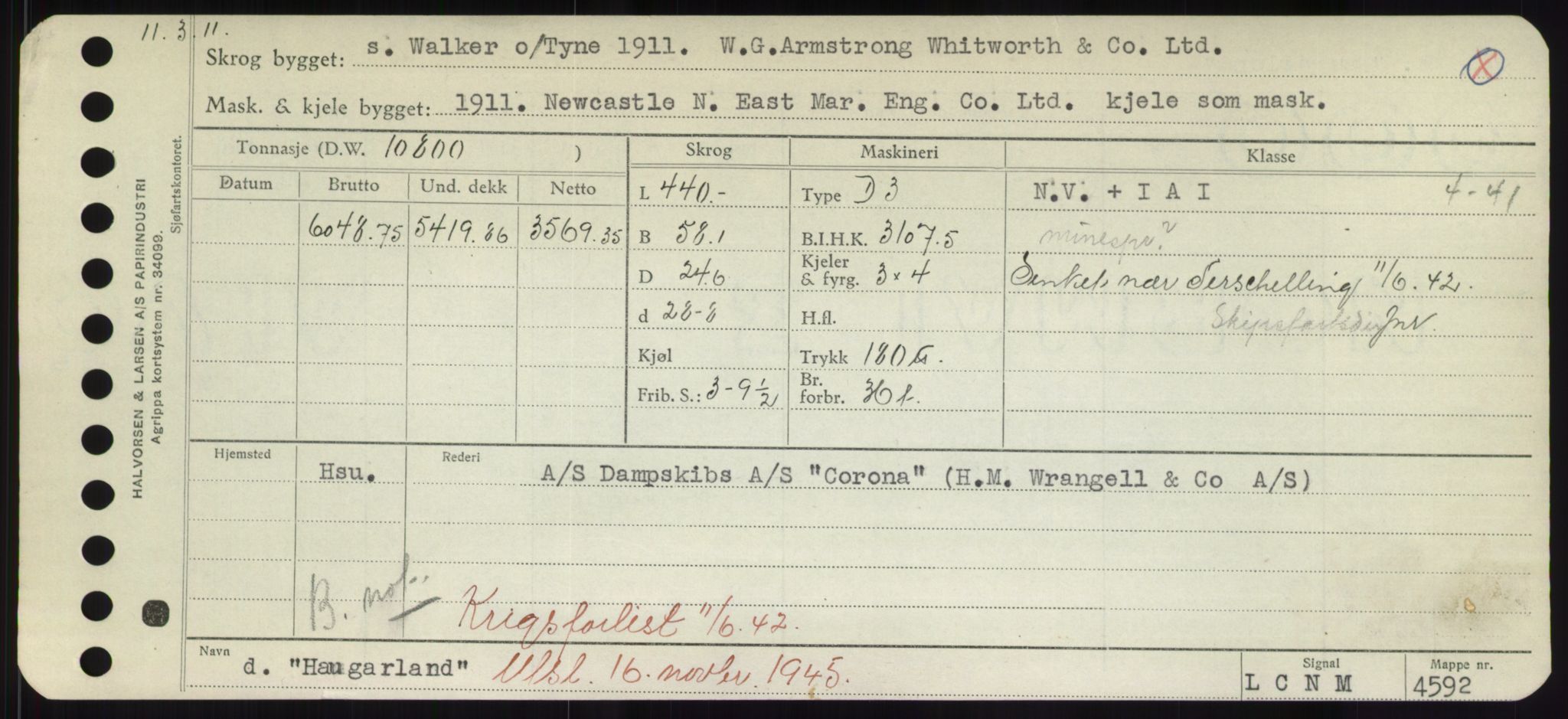 Sjøfartsdirektoratet med forløpere, Skipsmålingen, AV/RA-S-1627/H/Hd/L0014: Fartøy, H-Havl, s. 395