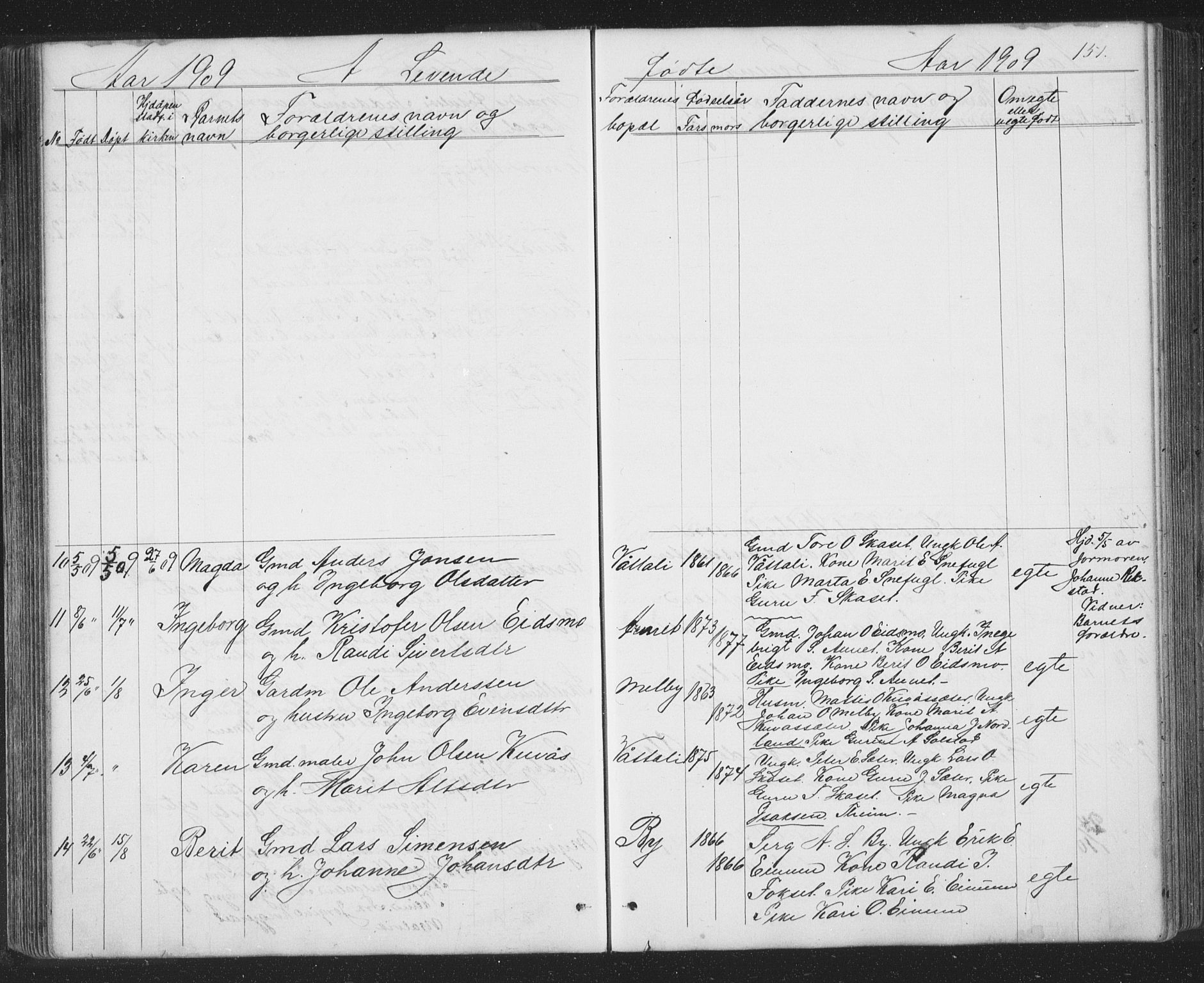 Ministerialprotokoller, klokkerbøker og fødselsregistre - Sør-Trøndelag, SAT/A-1456/667/L0798: Klokkerbok nr. 667C03, 1867-1929, s. 151