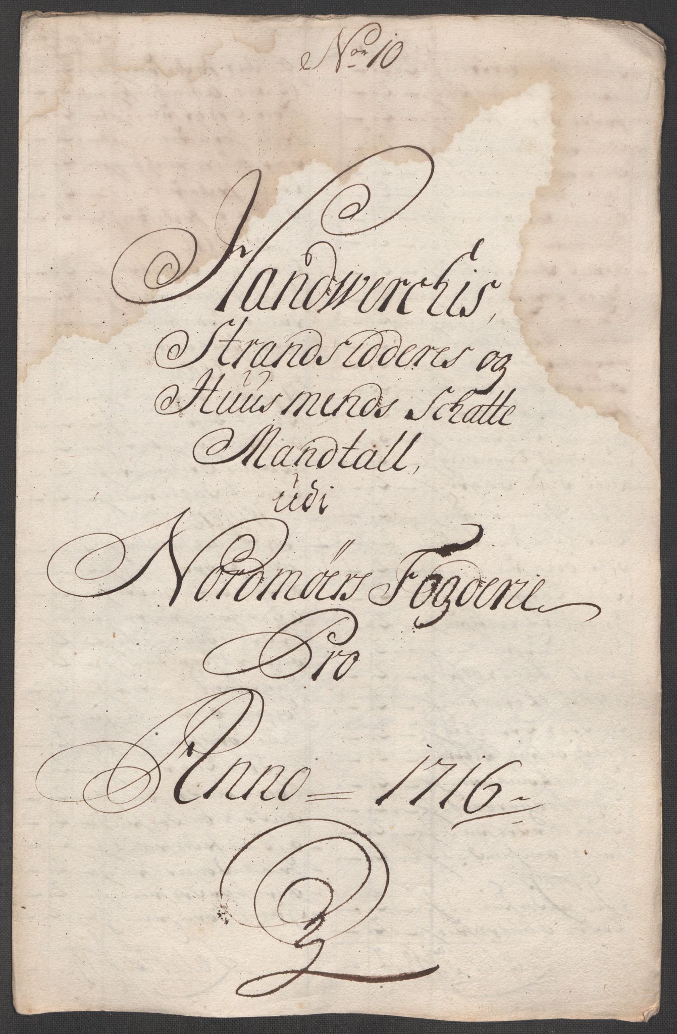 Rentekammeret inntil 1814, Reviderte regnskaper, Fogderegnskap, RA/EA-4092/R56/L3749: Fogderegnskap Nordmøre, 1716, s. 106
