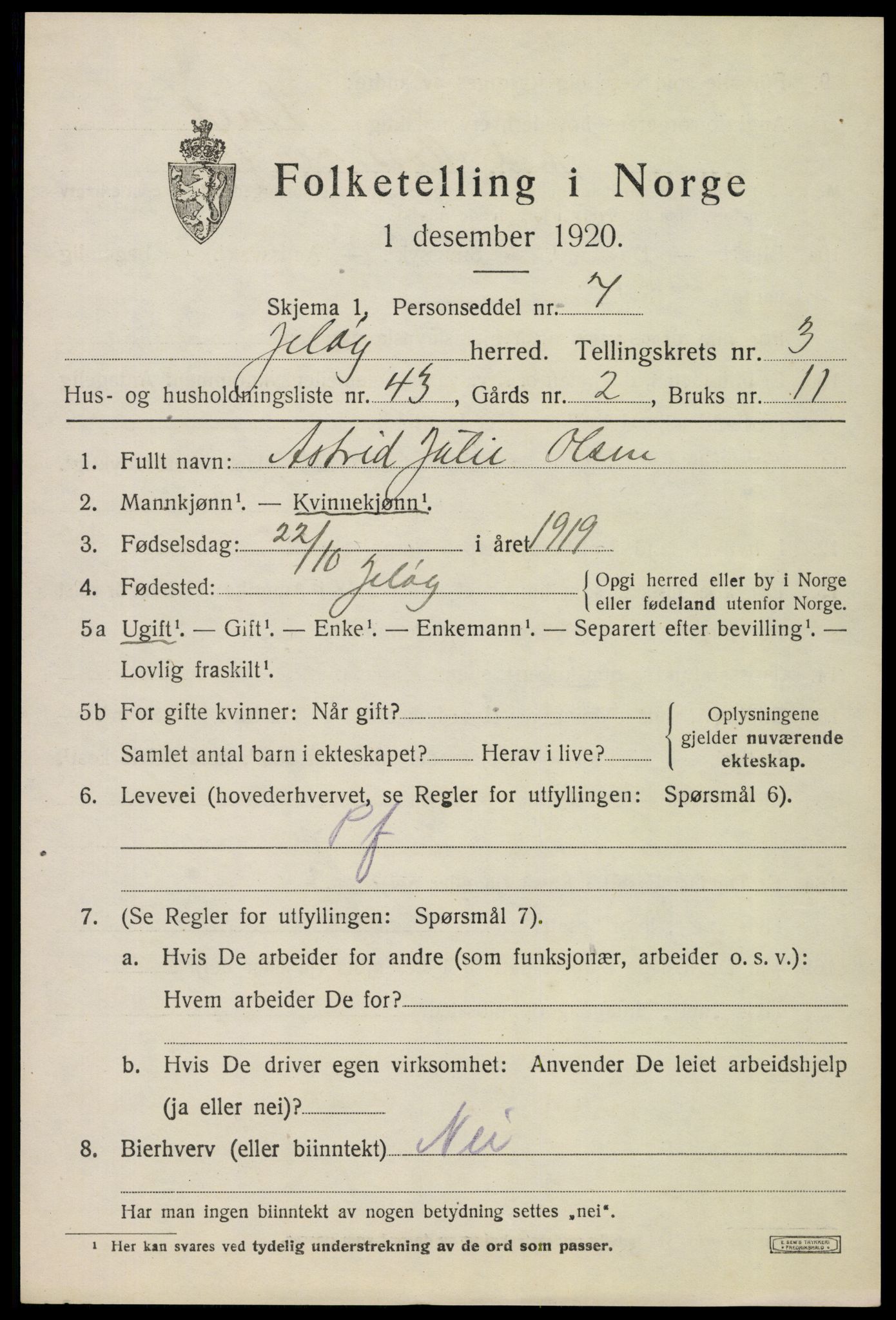 SAO, Folketelling 1920 for 0194 Moss herred, 1920, s. 3773