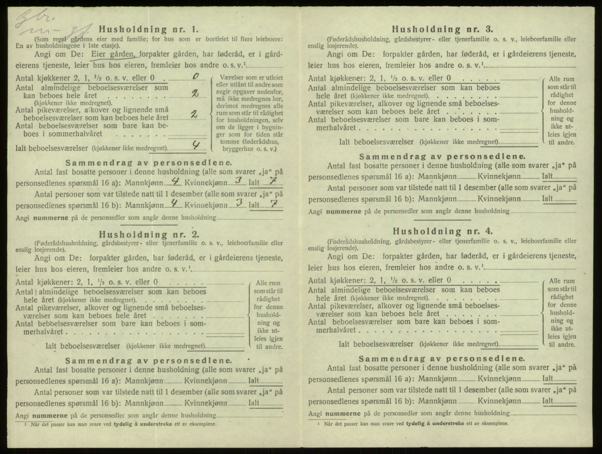 SAB, Folketelling 1920 for 1442 Davik herred, 1920, s. 1009