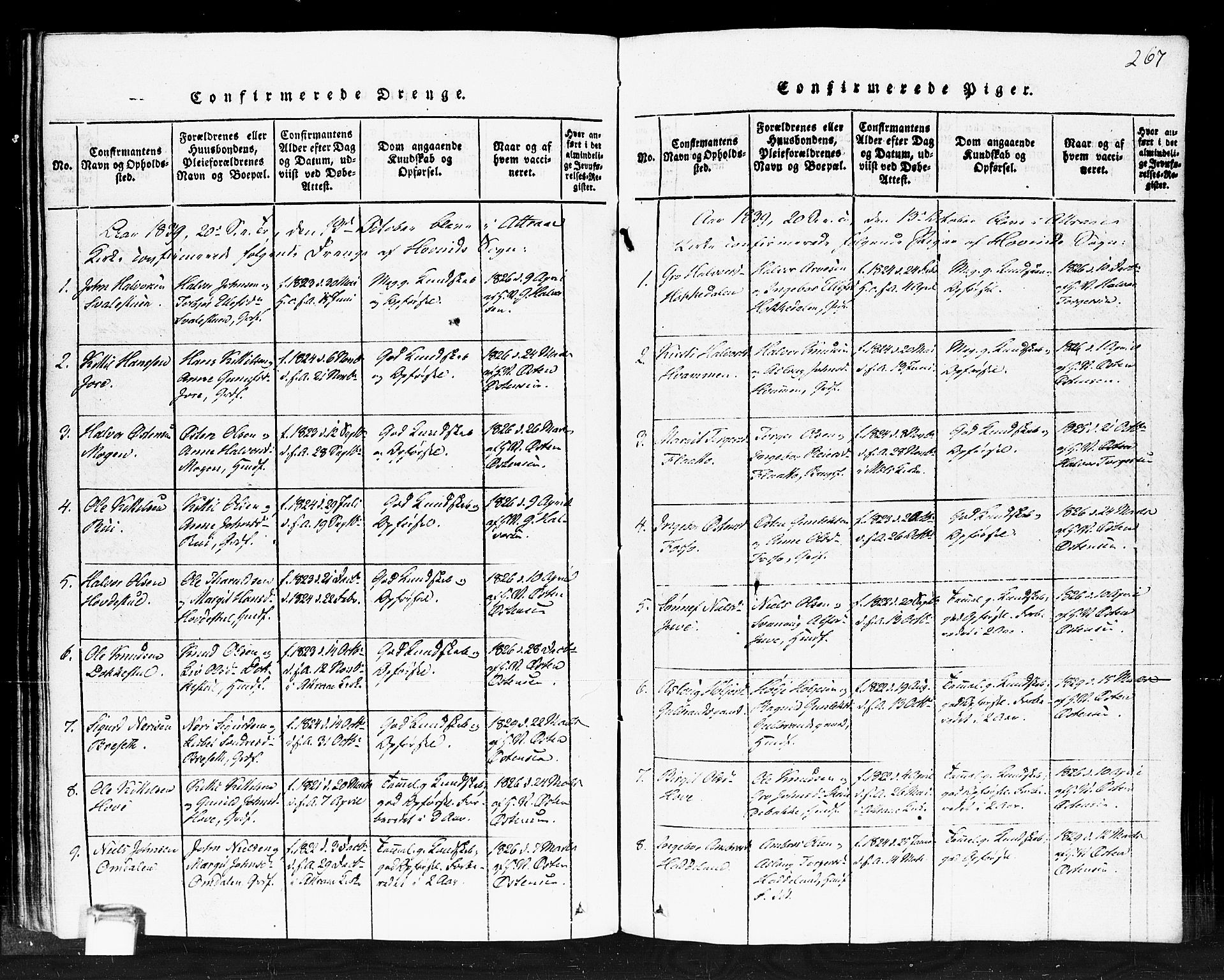 Gransherad kirkebøker, AV/SAKO-A-267/F/Fb/L0002: Ministerialbok nr. II 2, 1815-1843, s. 267