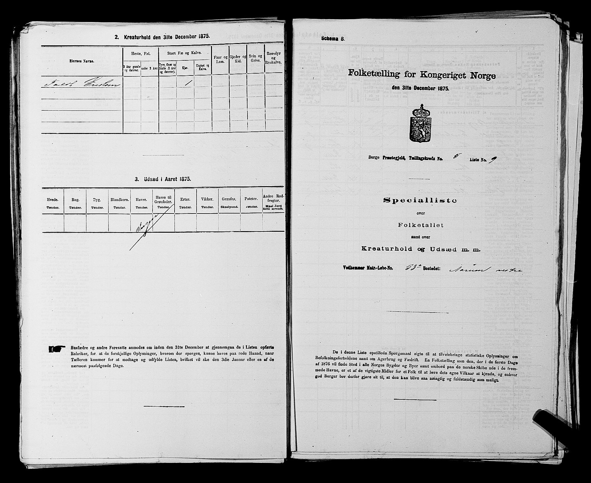 RA, Folketelling 1875 for 0113P Borge prestegjeld, 1875, s. 809