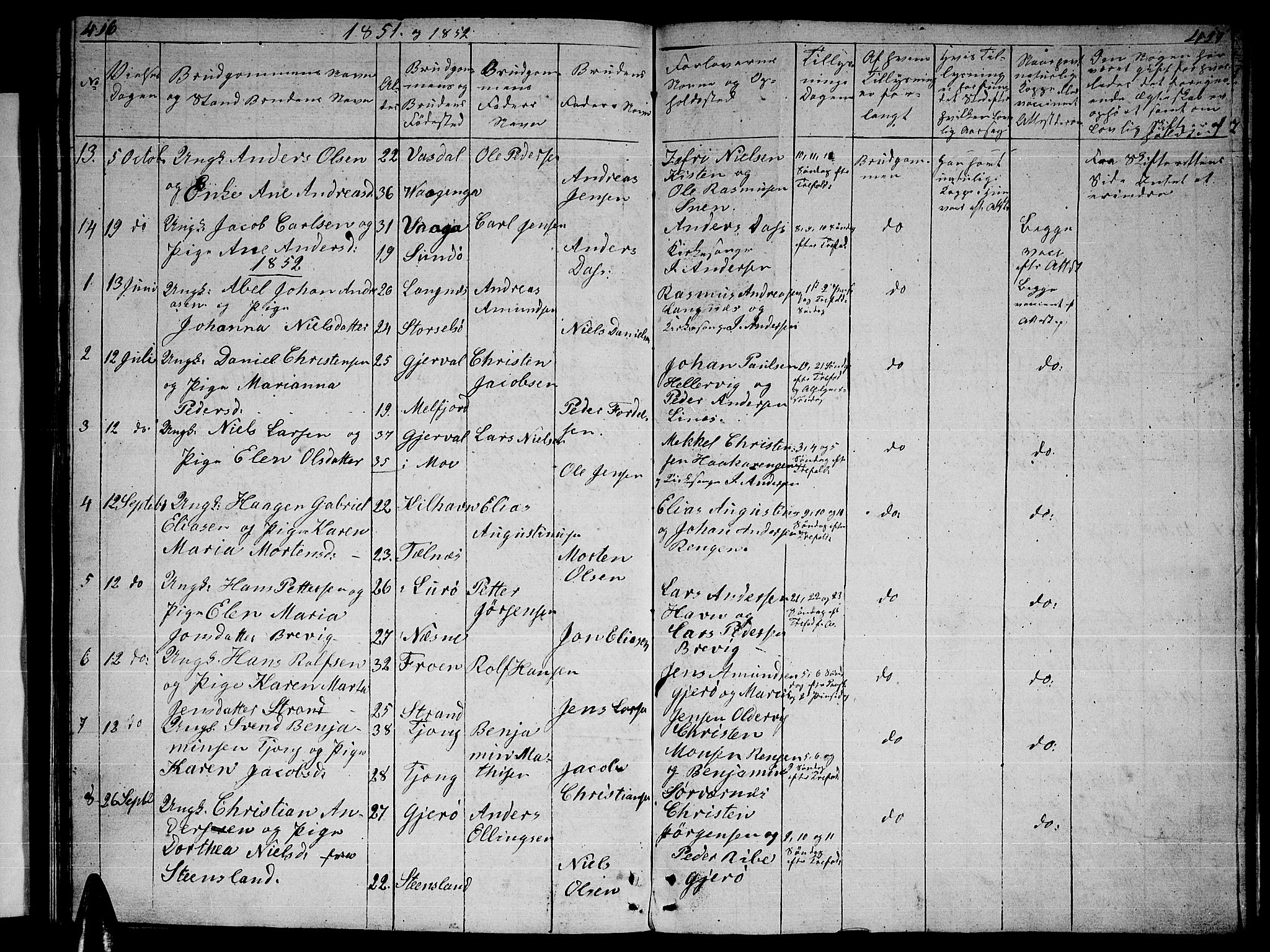 Ministerialprotokoller, klokkerbøker og fødselsregistre - Nordland, AV/SAT-A-1459/841/L0618: Klokkerbok nr. 841C02, 1833-1855, s. 416-417