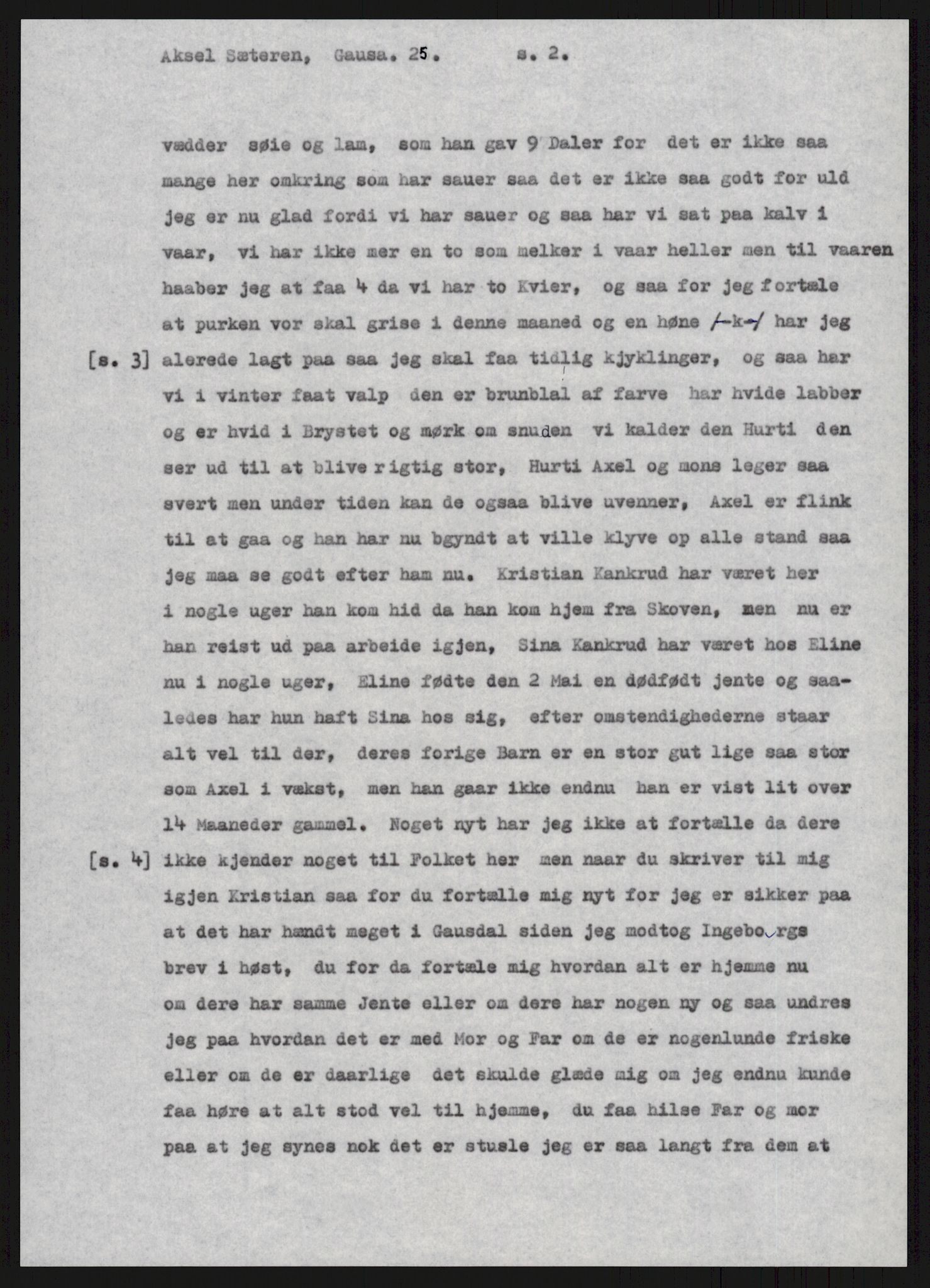 Samlinger til kildeutgivelse, Amerikabrevene, AV/RA-EA-4057/F/L0015: Innlån fra Oppland: Sæteren - Vigerust, 1838-1914, s. 199